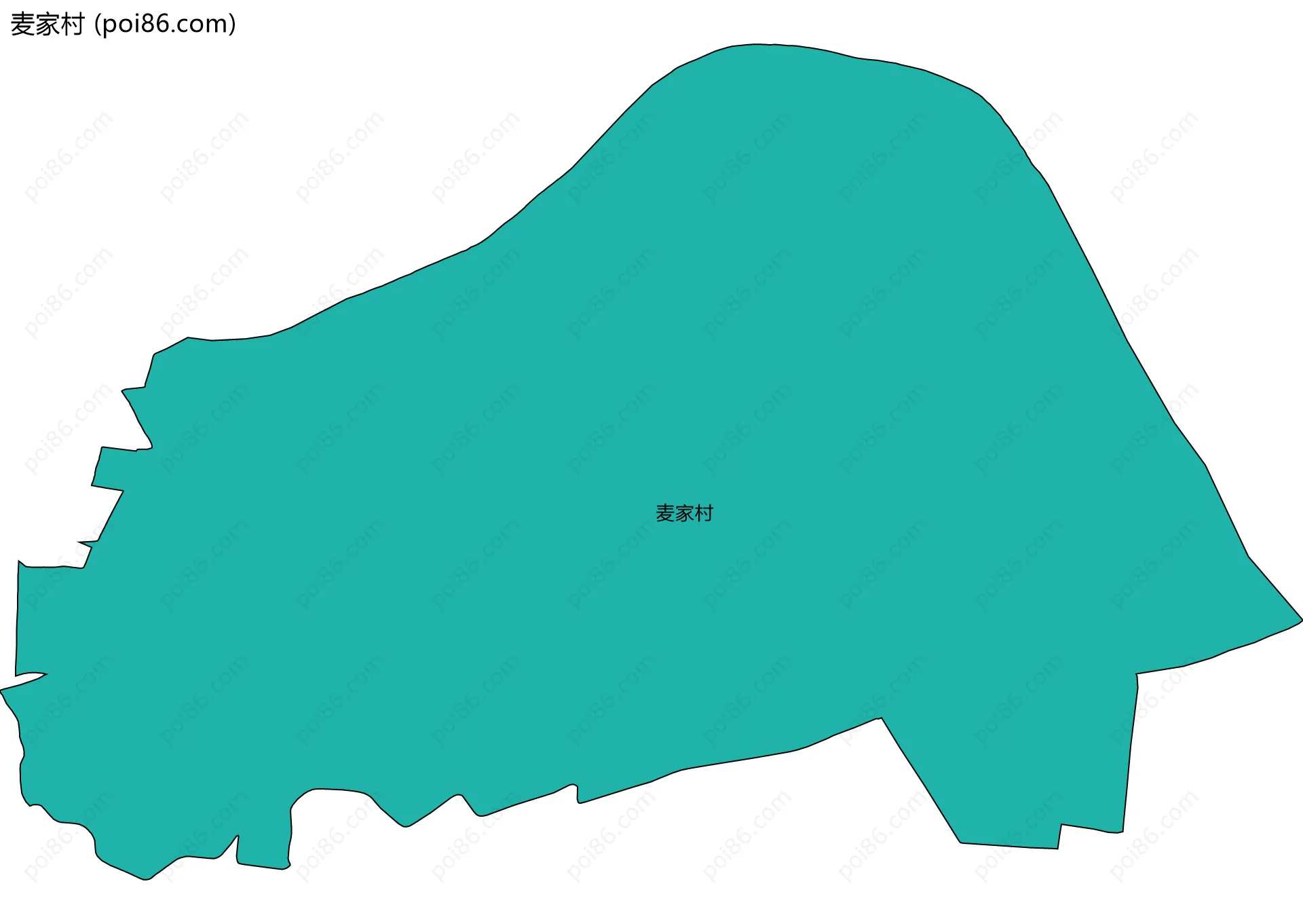 麦家村边界地图