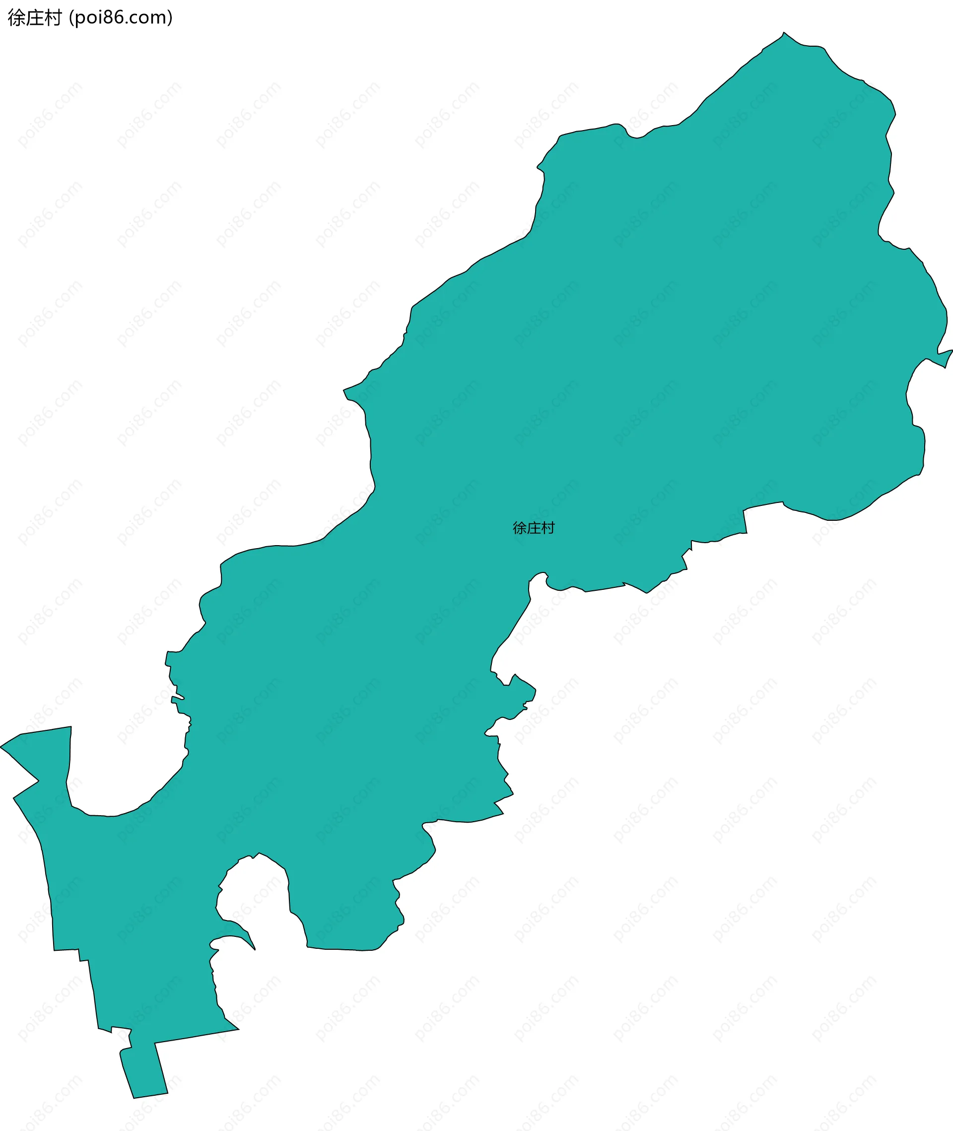 徐庄村边界地图