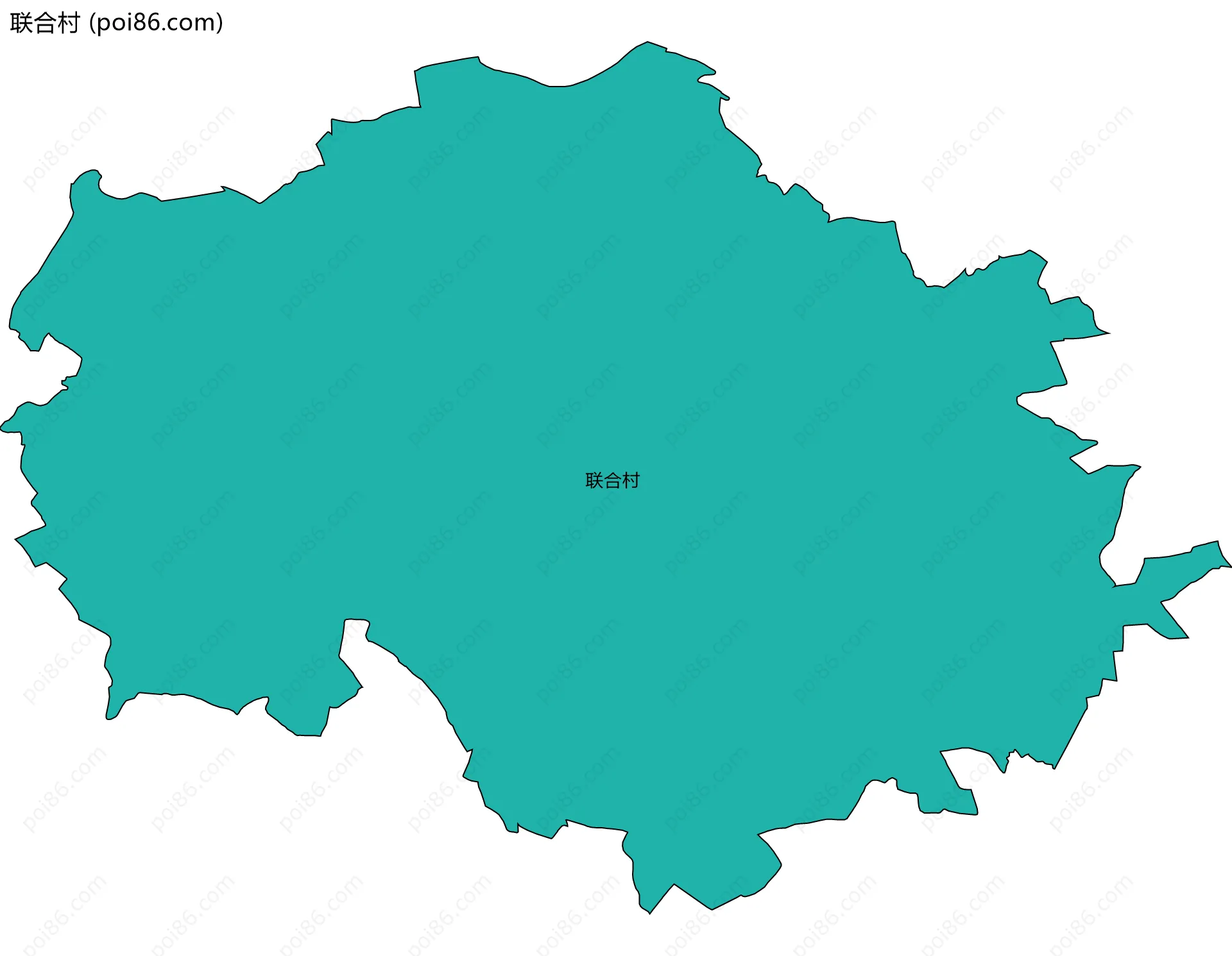 联合村边界地图
