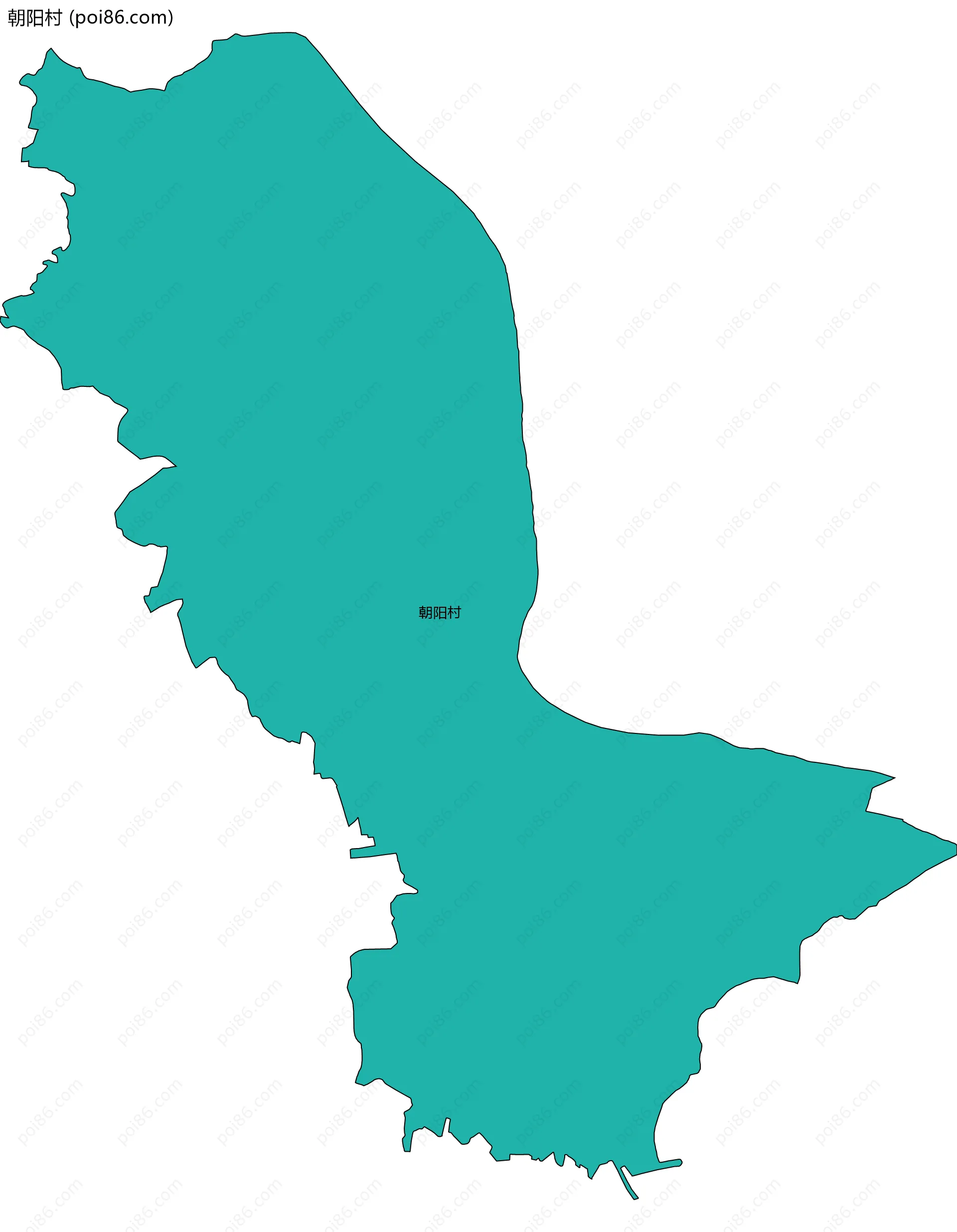 朝阳村边界地图