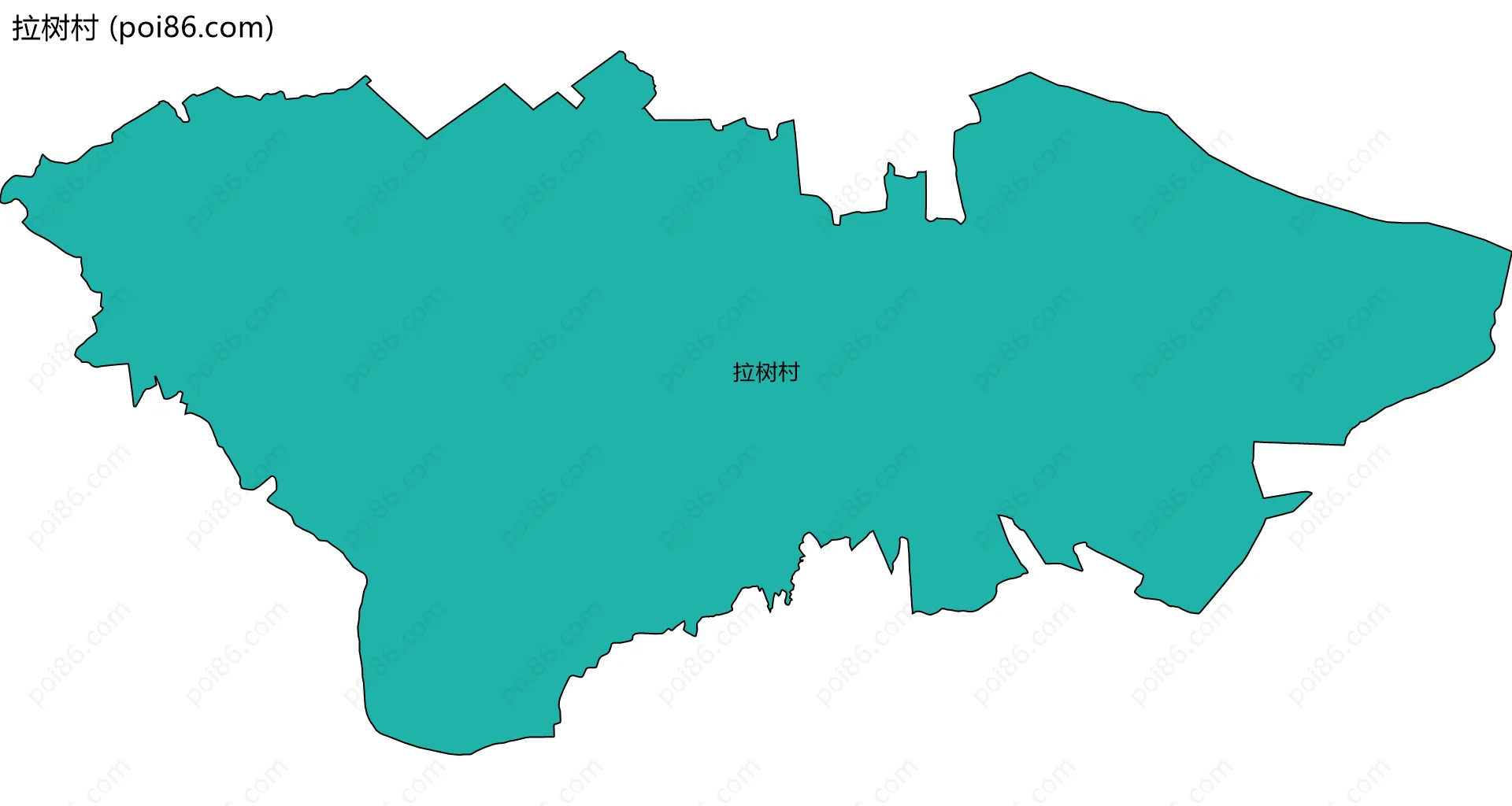 拉树村边界地图