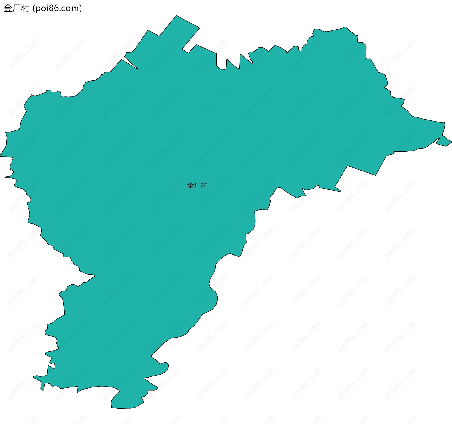 金厂村边界地图