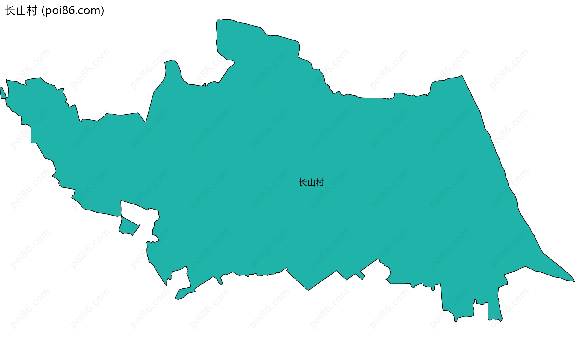 长山村边界地图