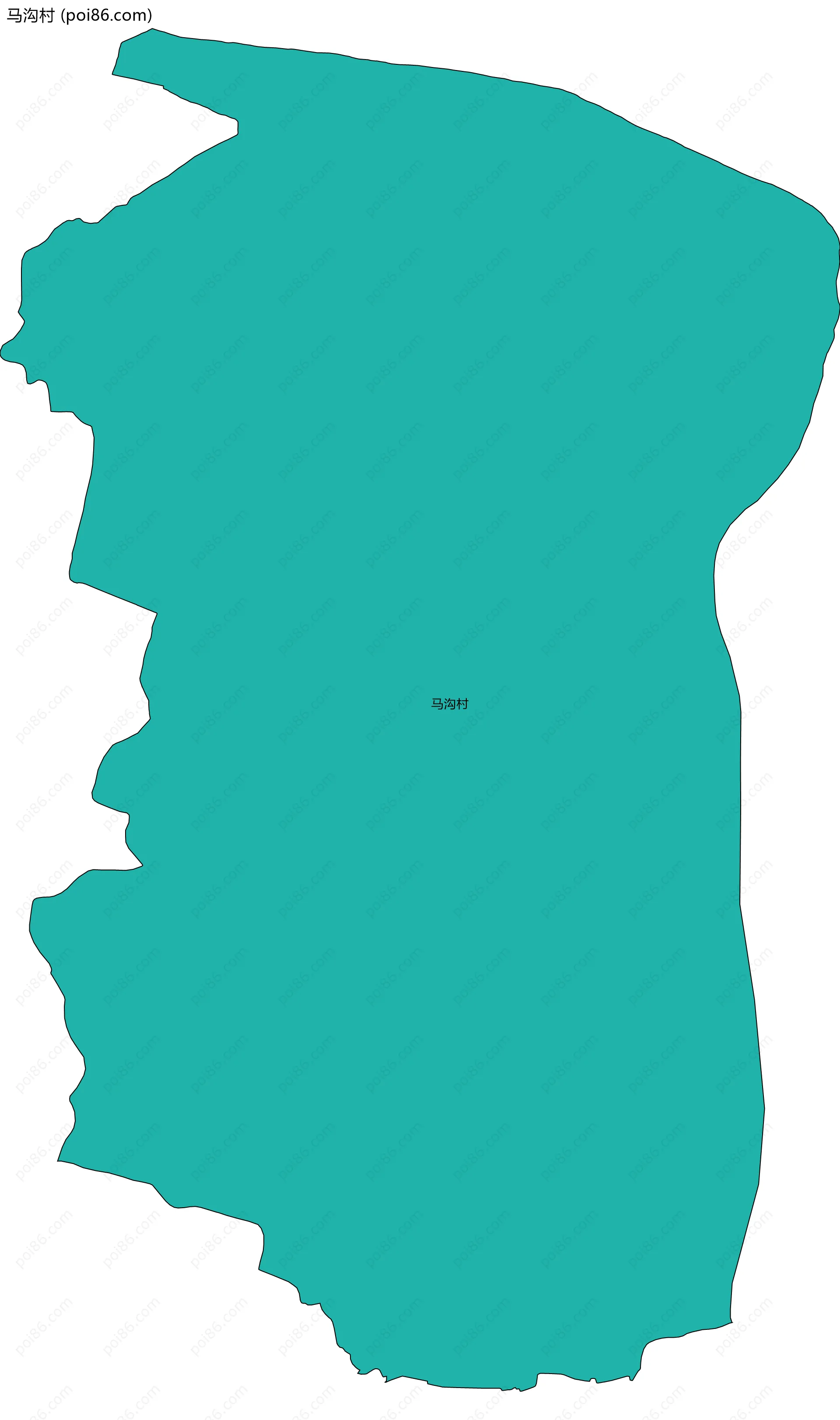 马沟村边界地图