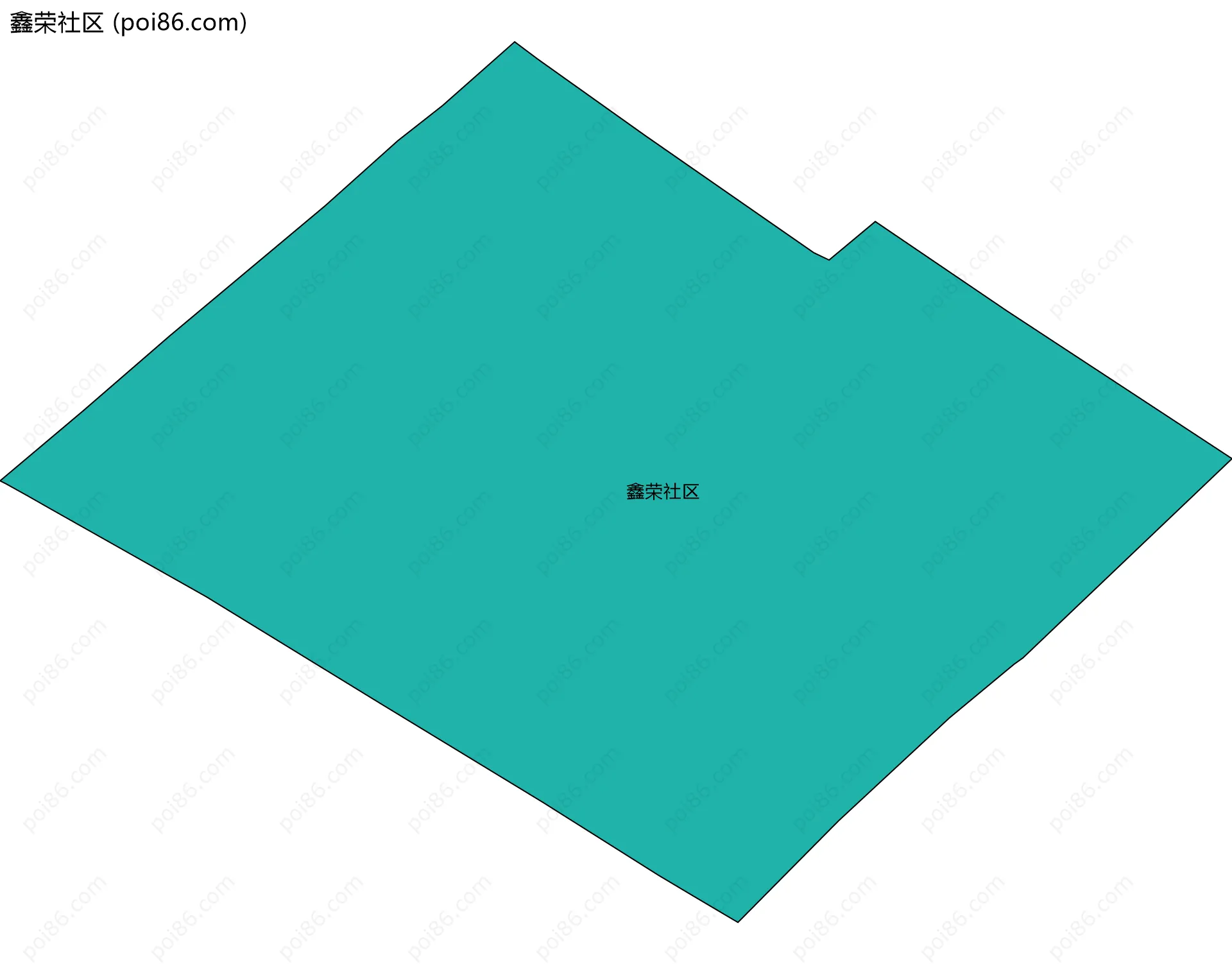鑫荣社区边界地图