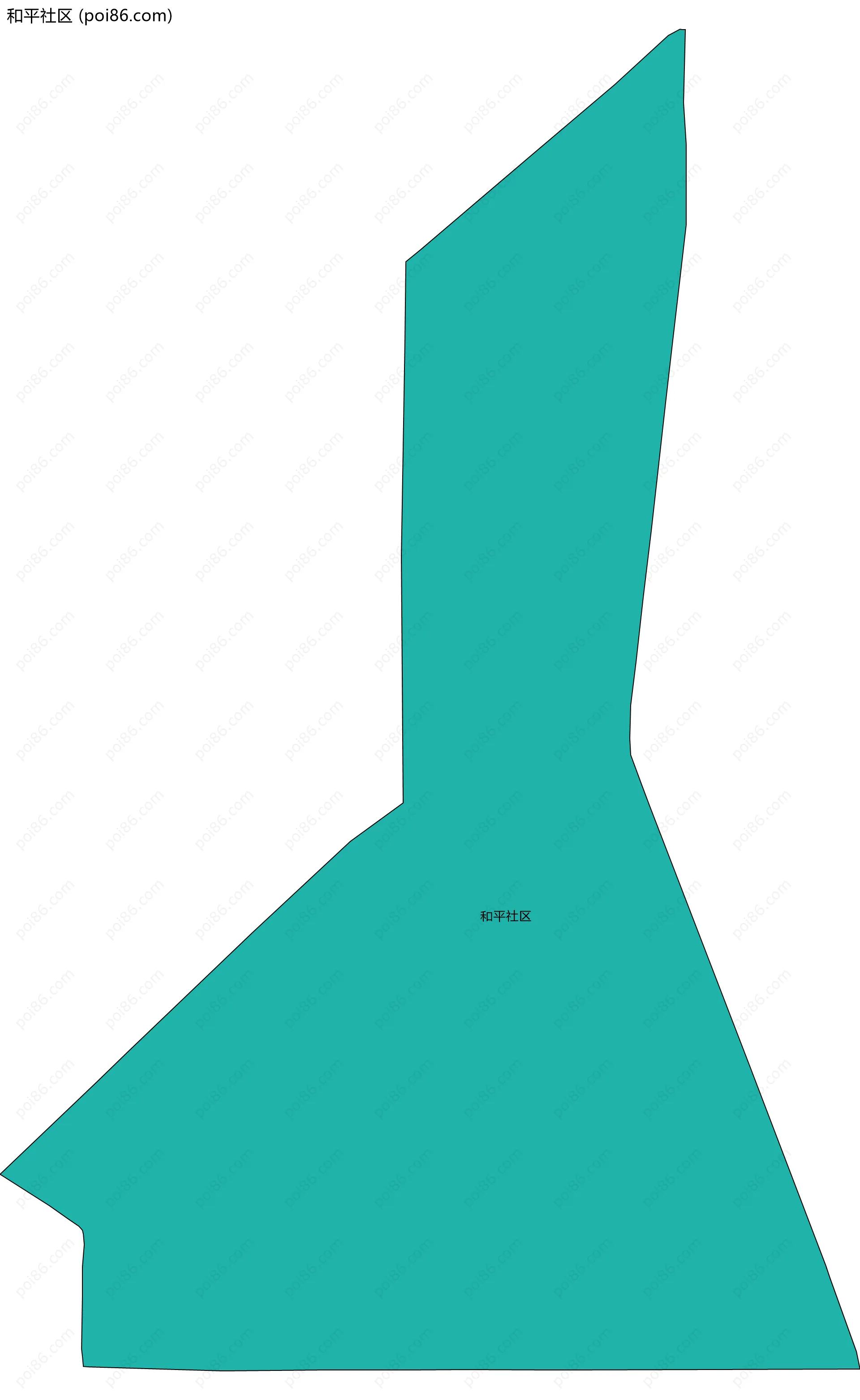 和平社区边界地图