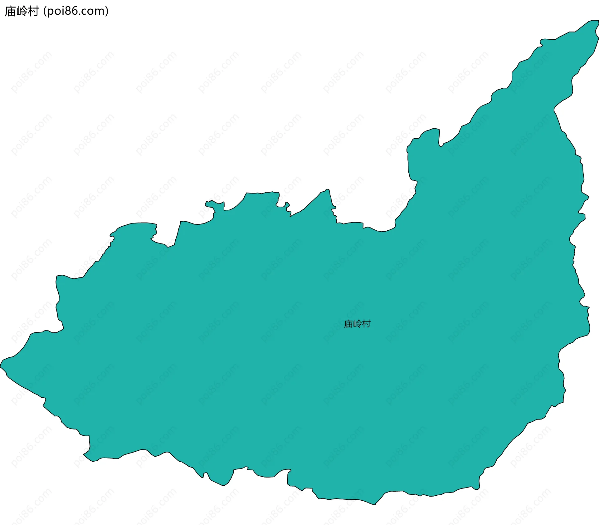 庙岭村边界地图