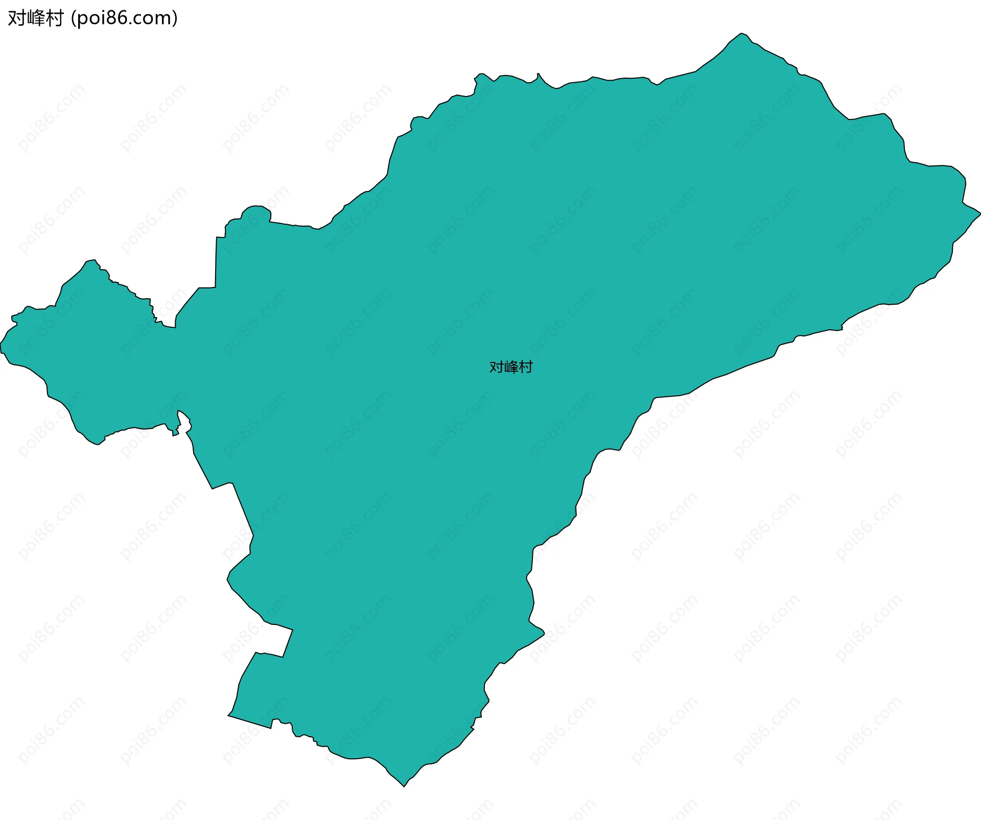 对峰村边界地图