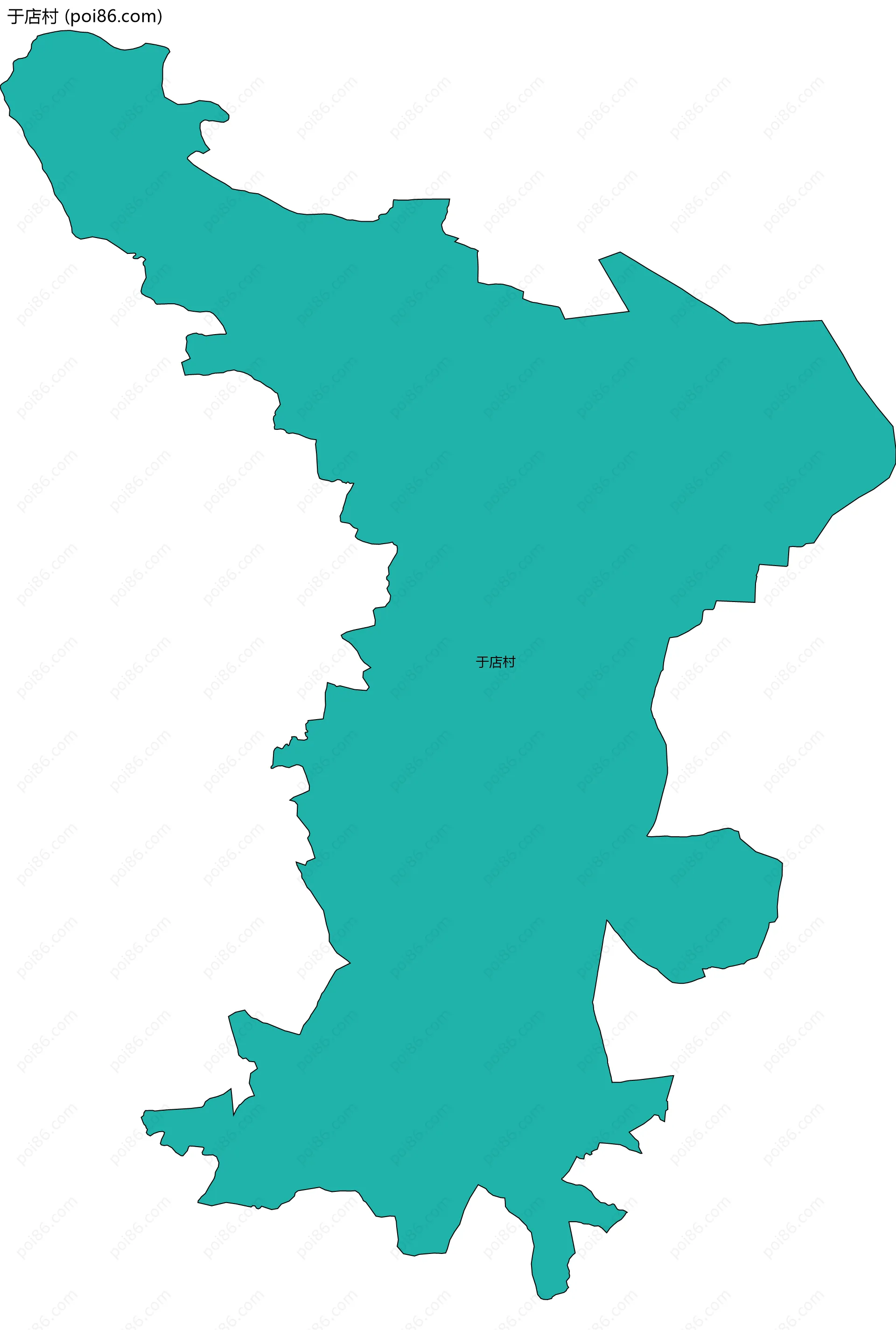 于店村边界地图