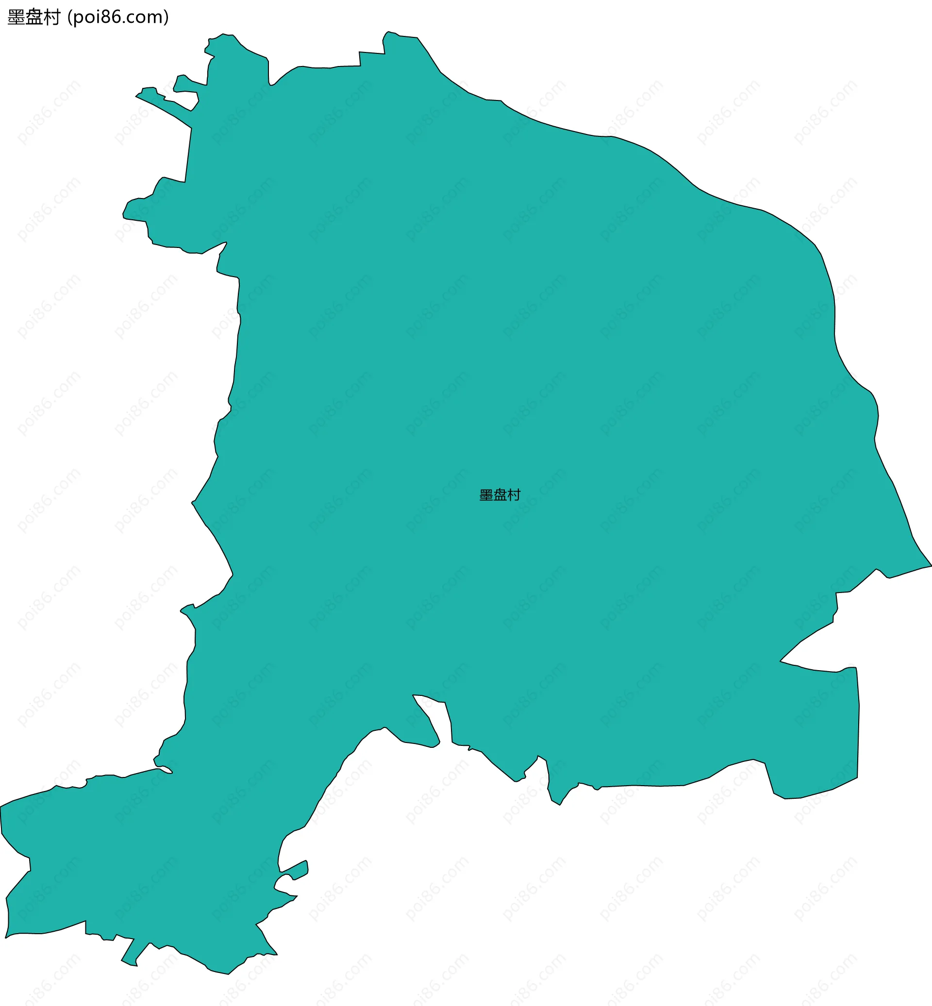 墨盘村边界地图