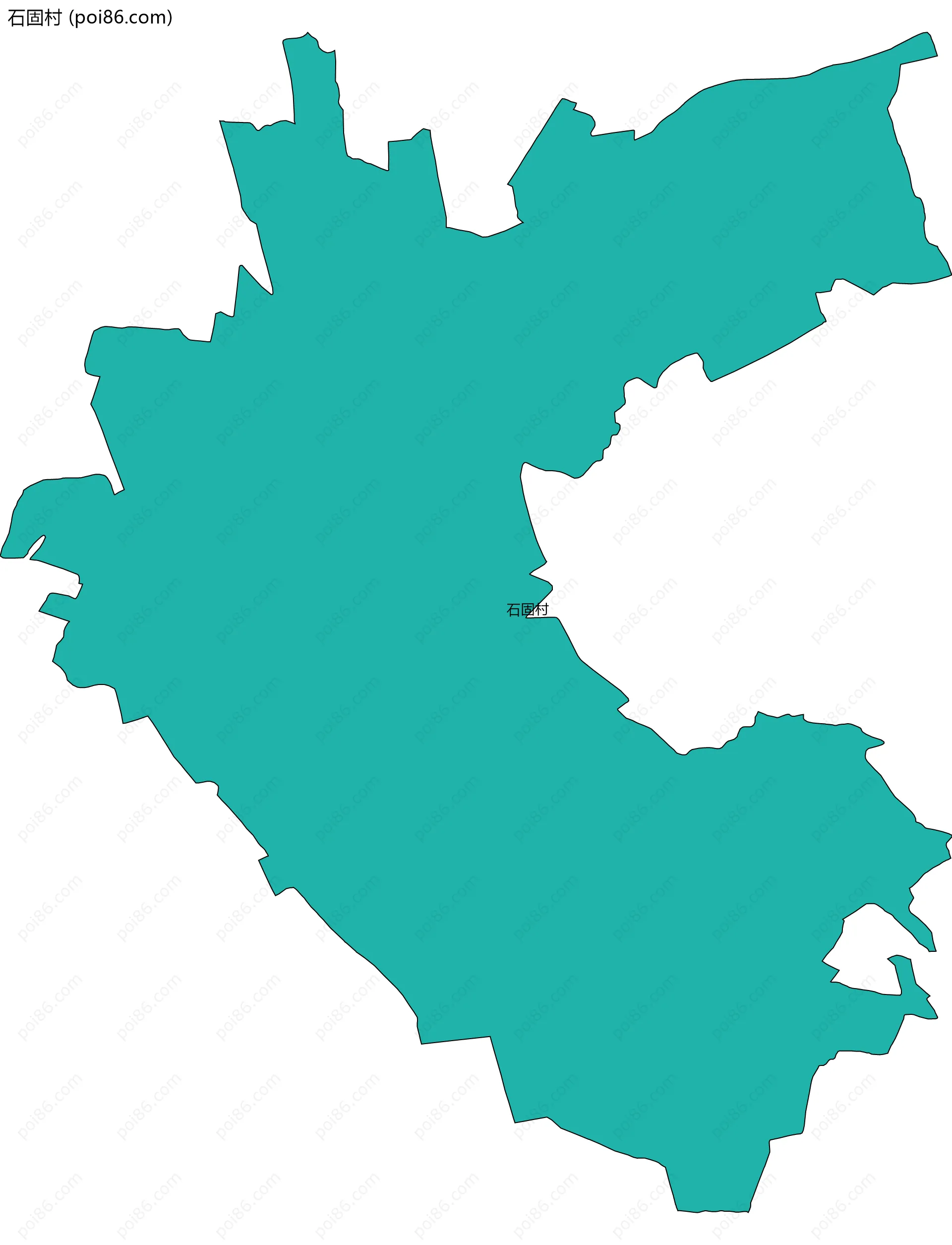 石固村边界地图