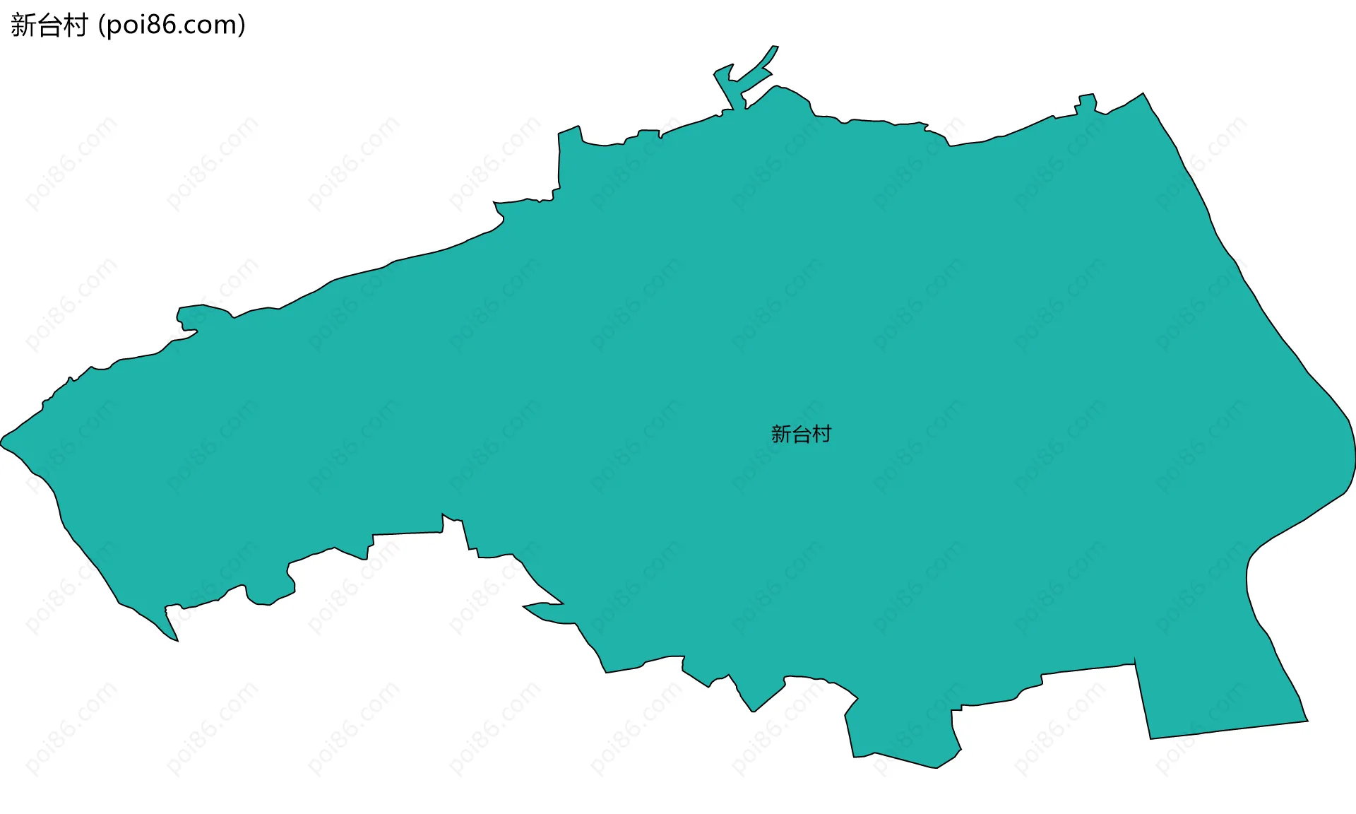 新台村边界地图