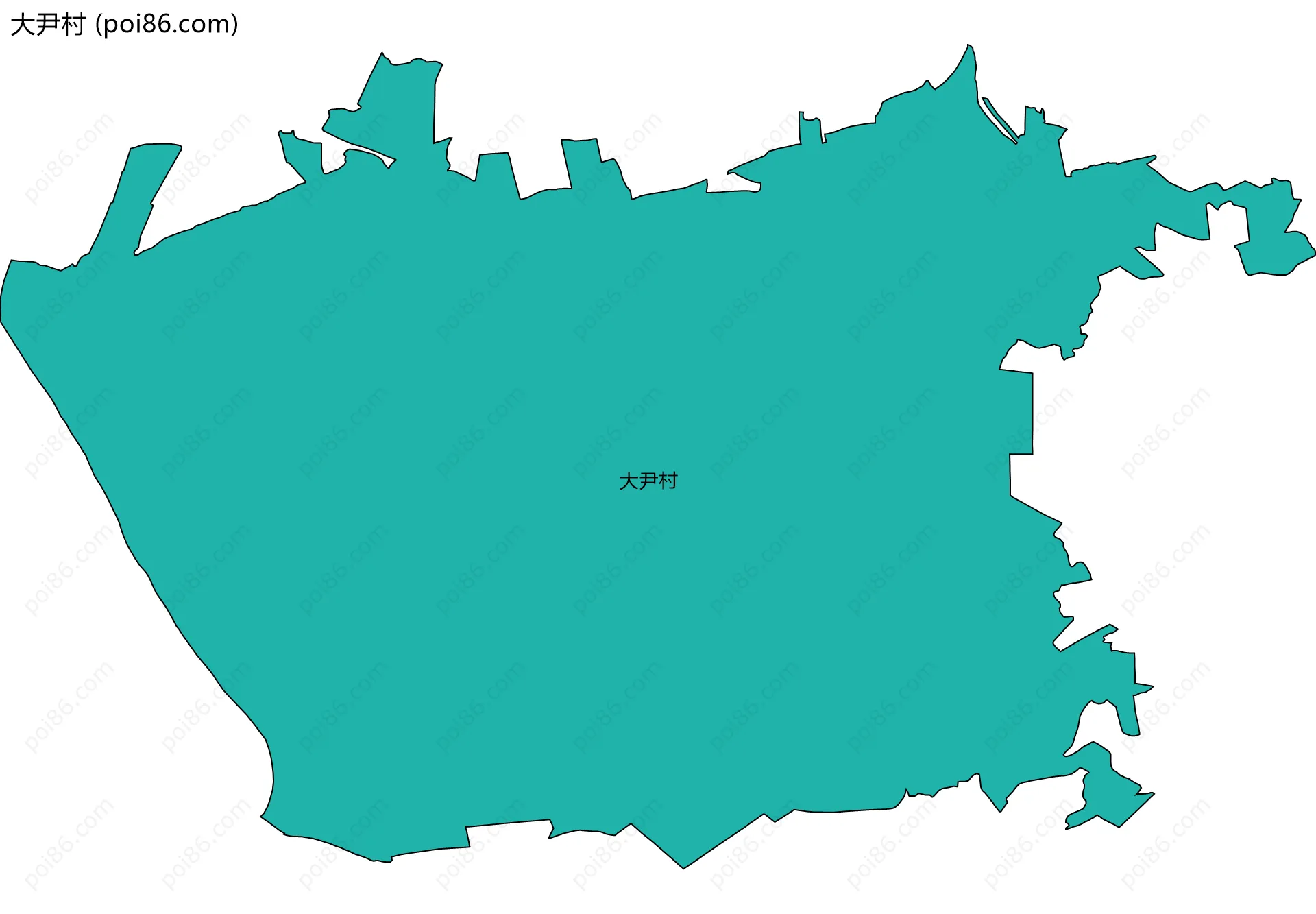 大尹村边界地图
