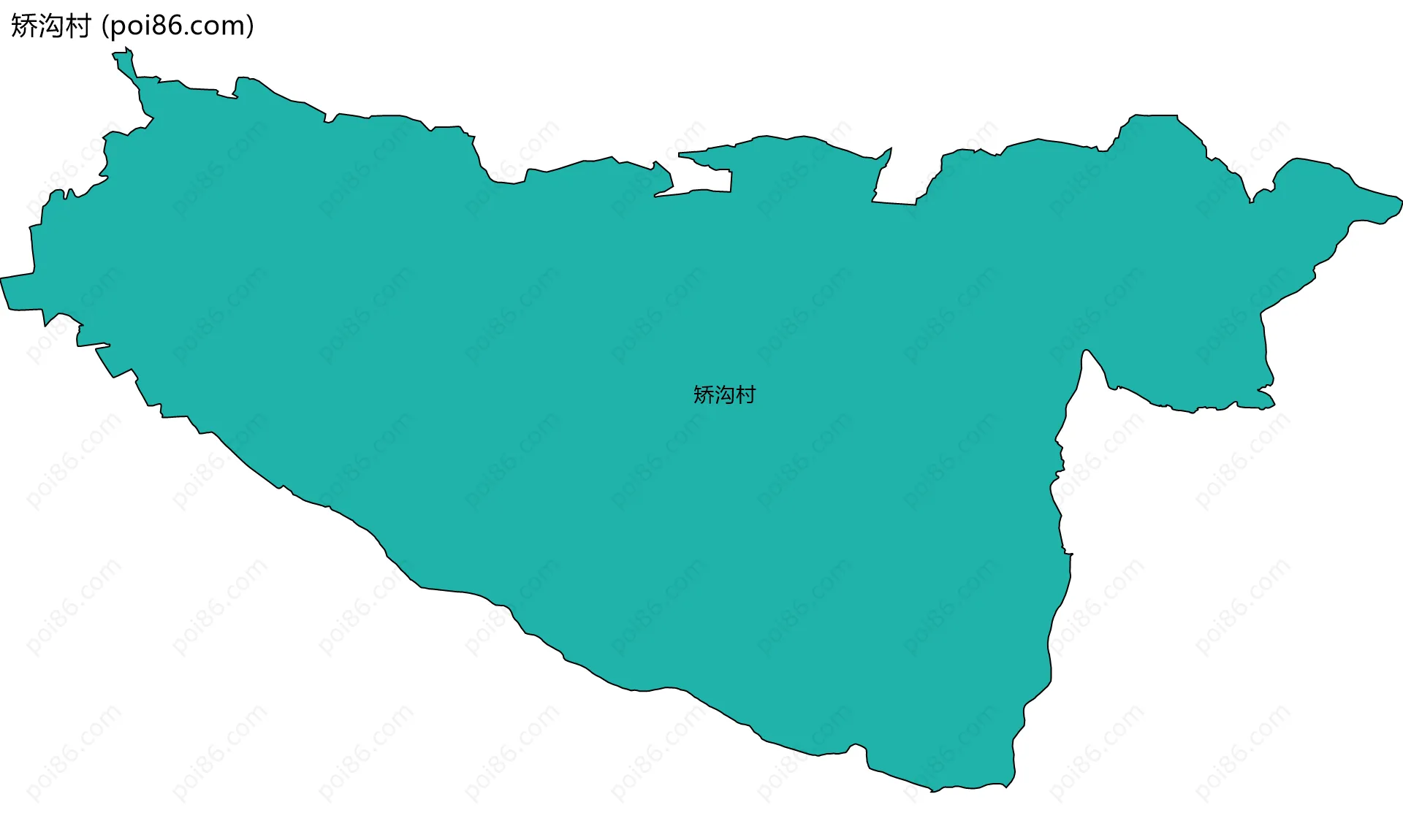 矫沟村边界地图