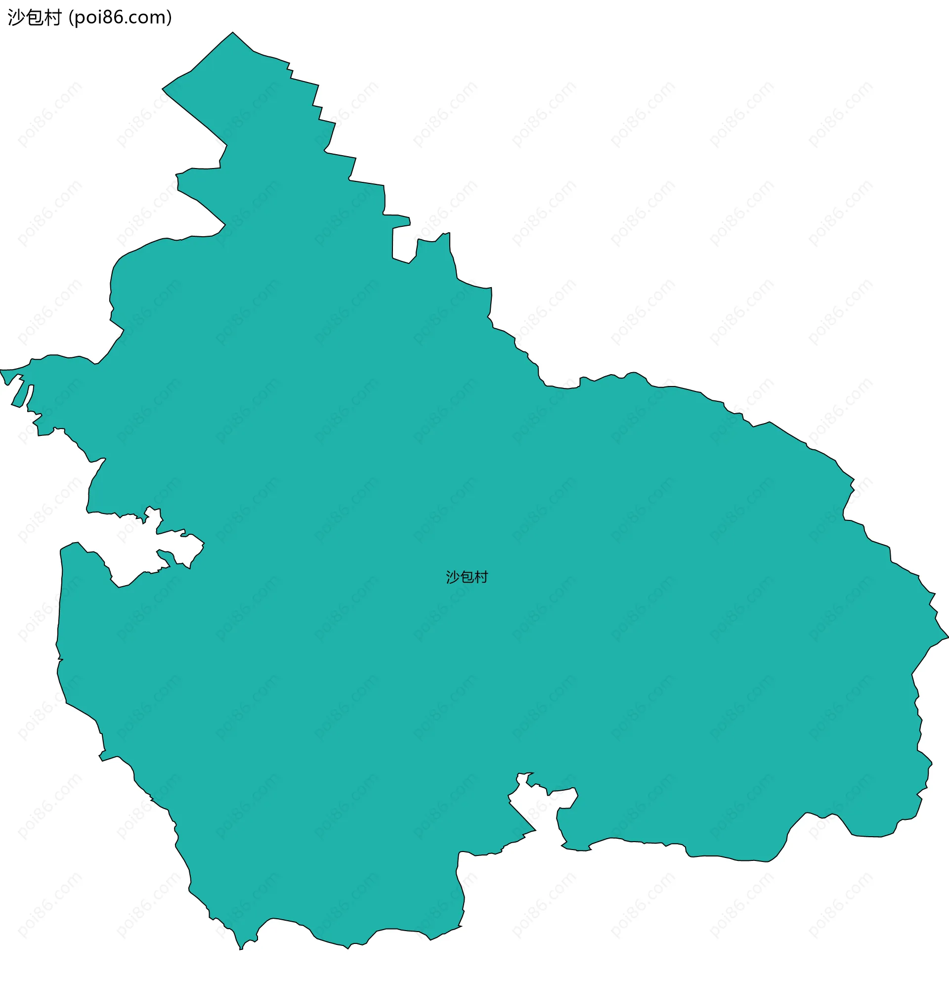 沙包村边界地图