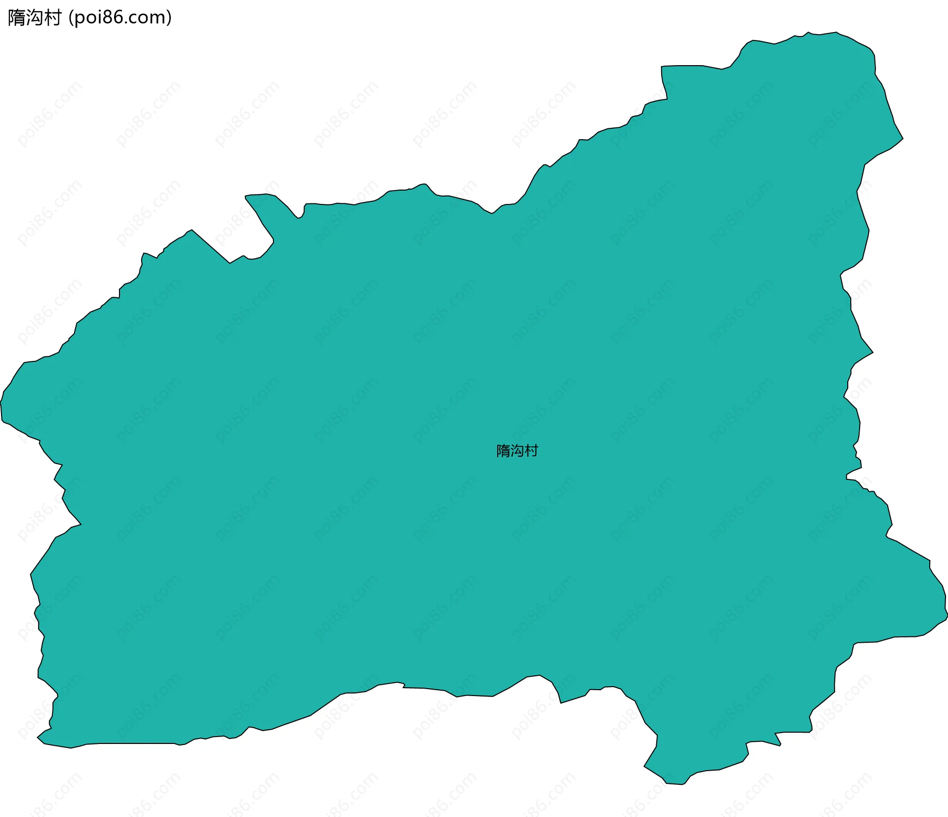 隋沟村边界地图