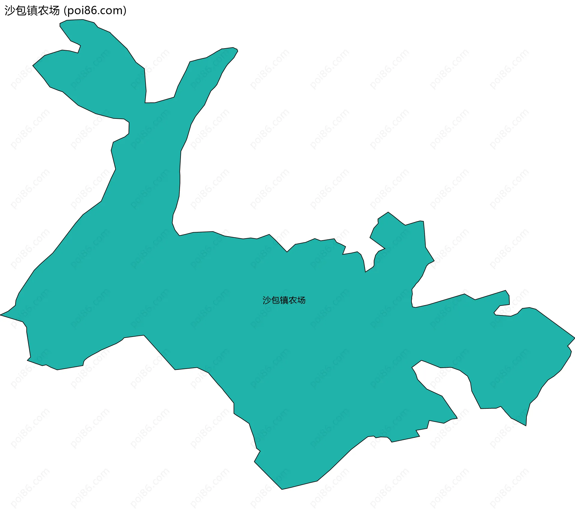 沙包镇农场边界地图