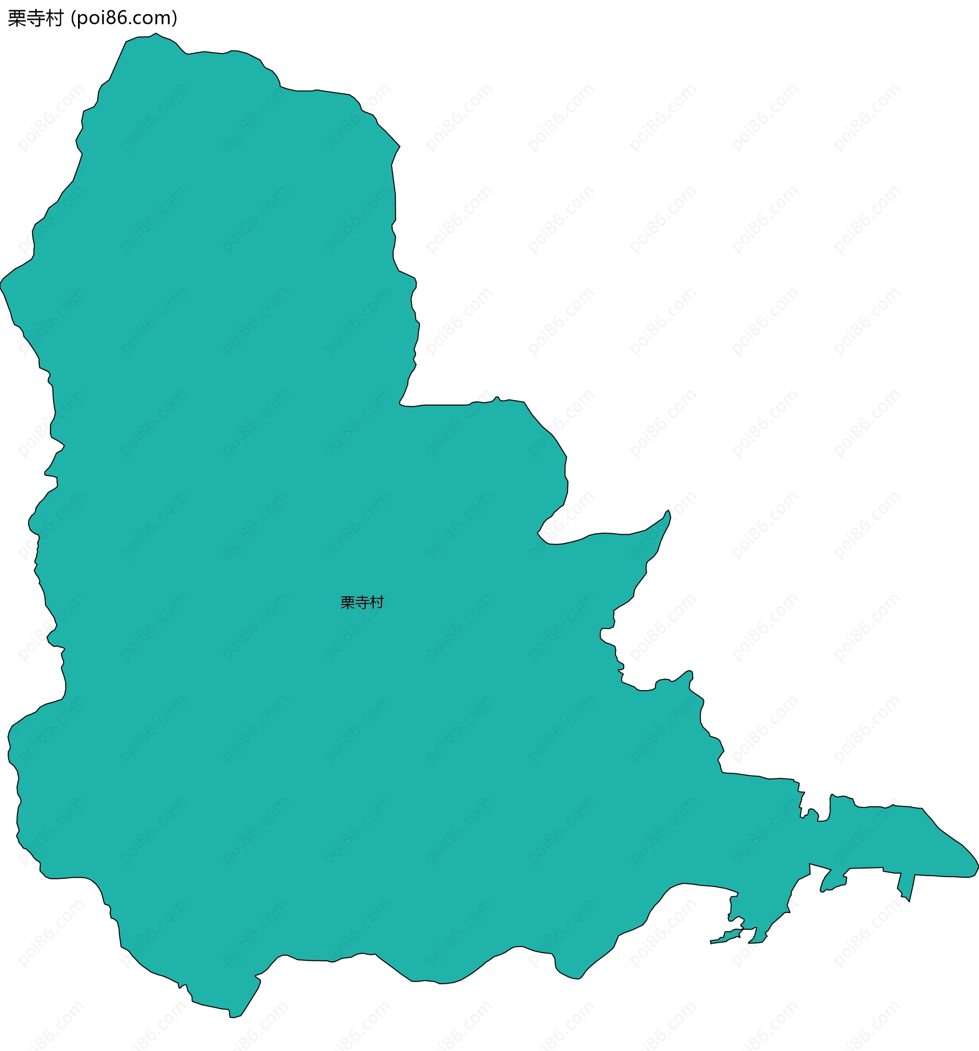 栗寺村边界地图