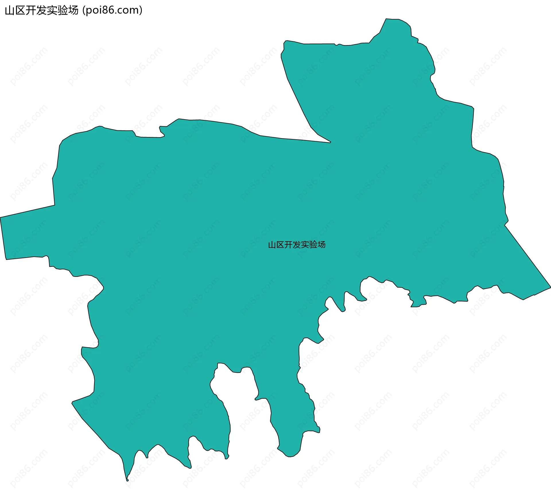 山区开发实验场边界地图