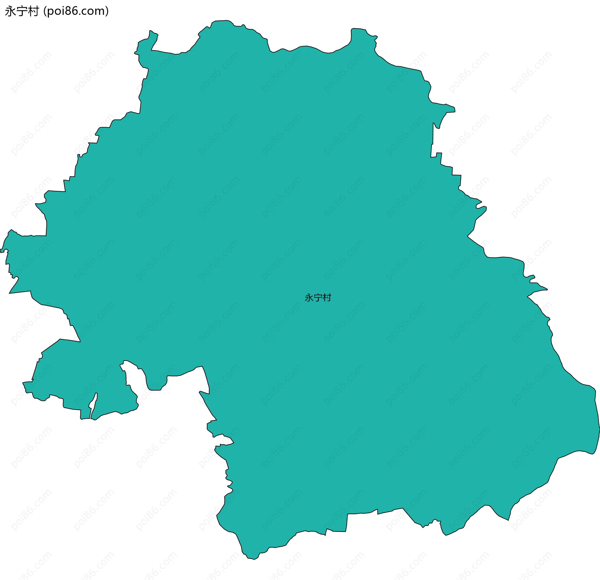 永宁村边界地图