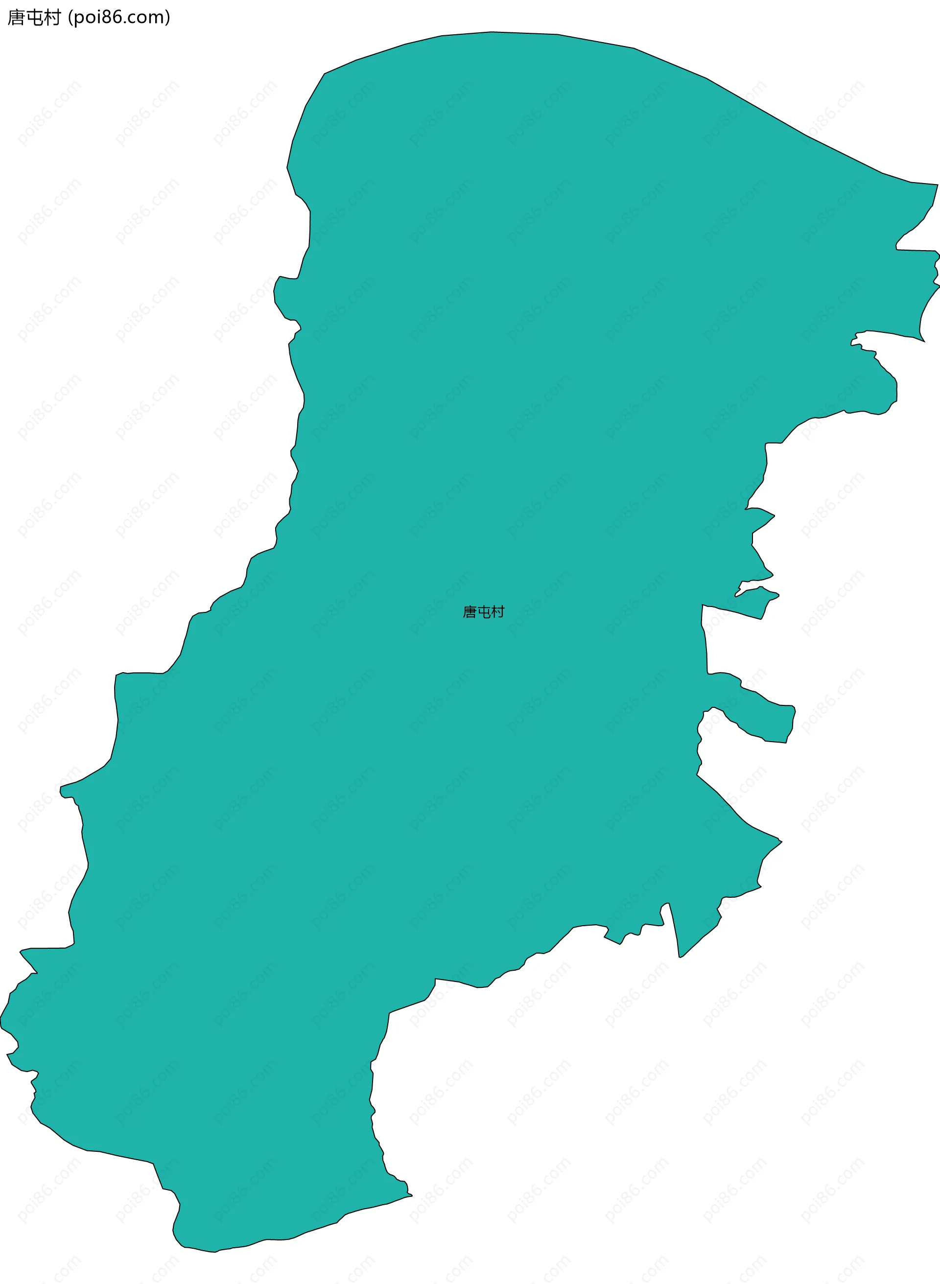 唐屯村边界地图