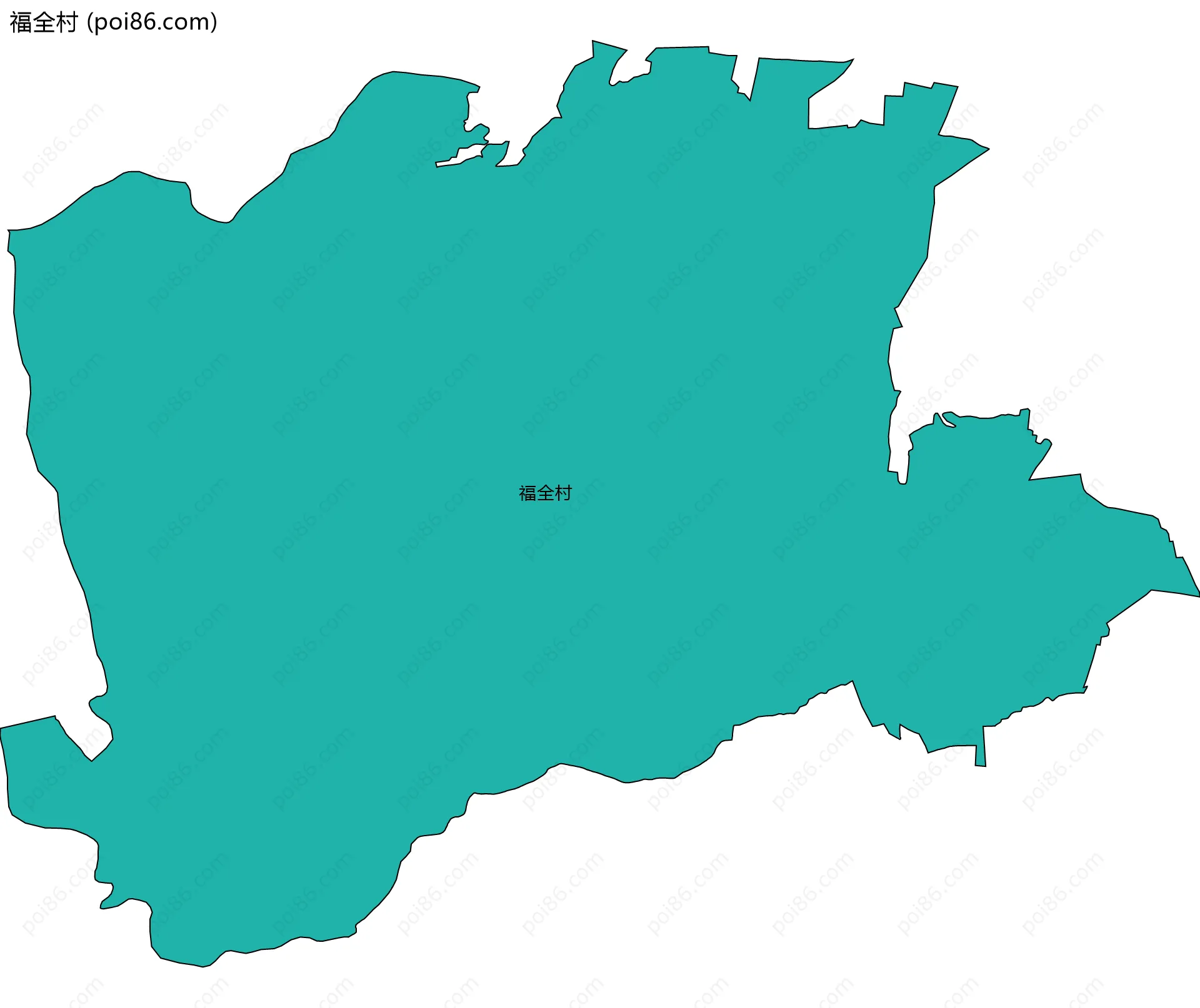 福全村边界地图