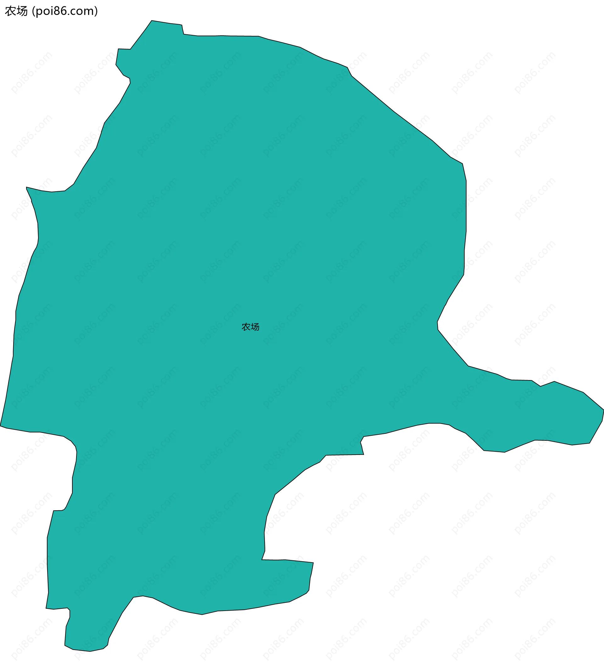 农场边界地图