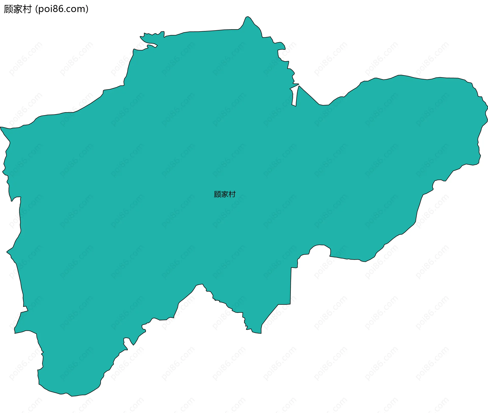 顾家村边界地图