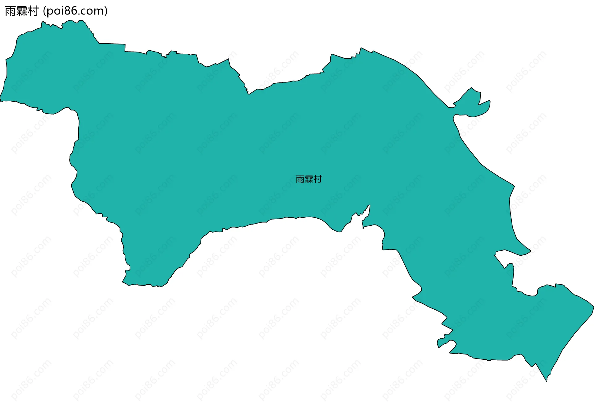 雨霖村边界地图