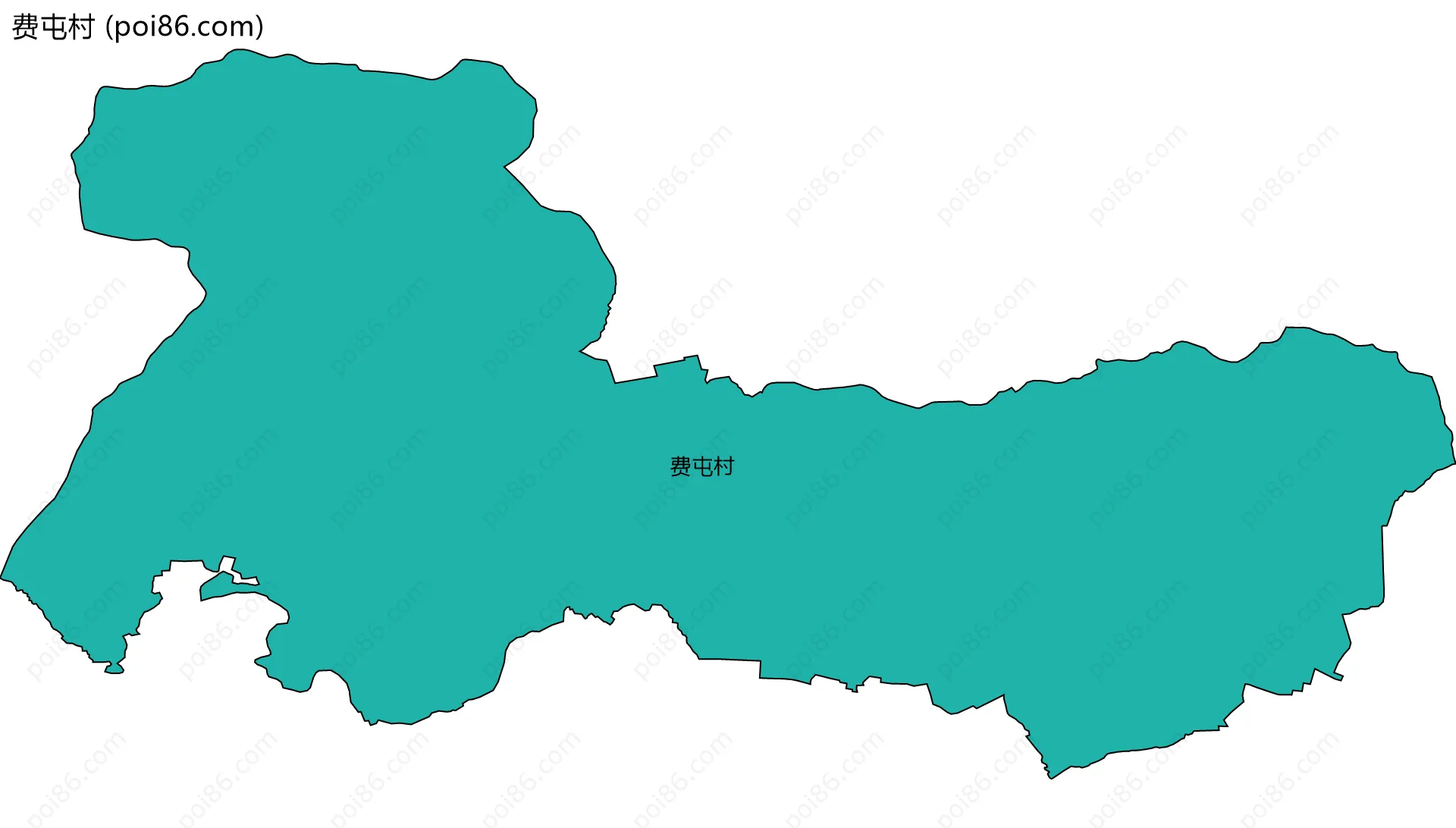 费屯村边界地图