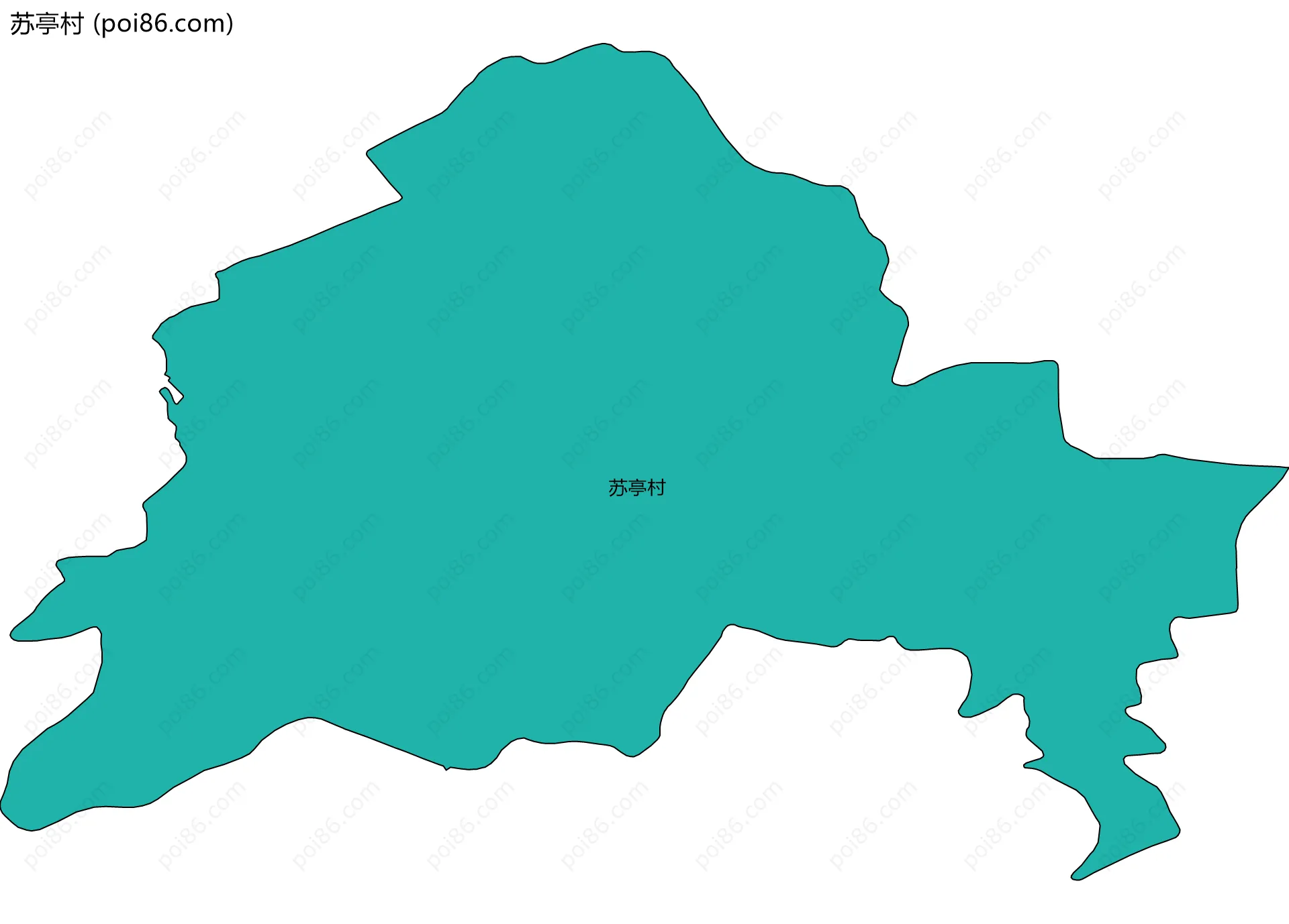 苏亭村边界地图