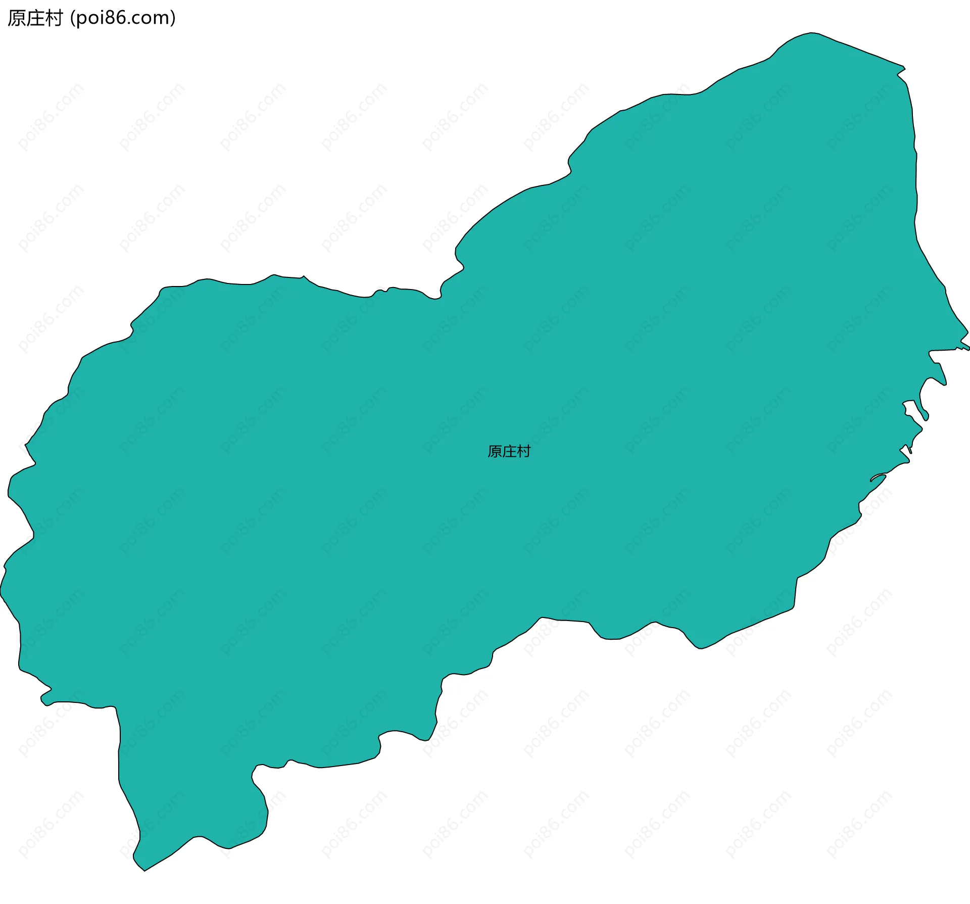 原庄村边界地图