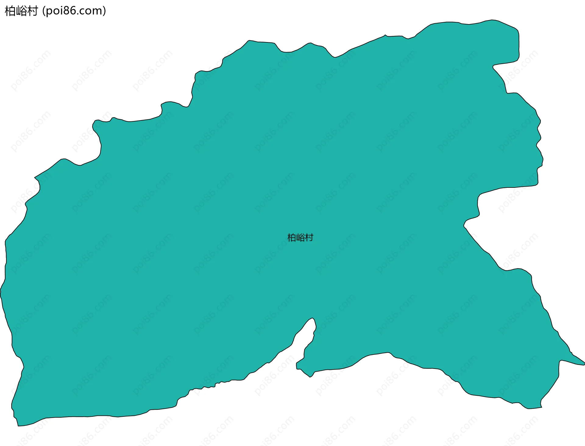 柏峪村边界地图