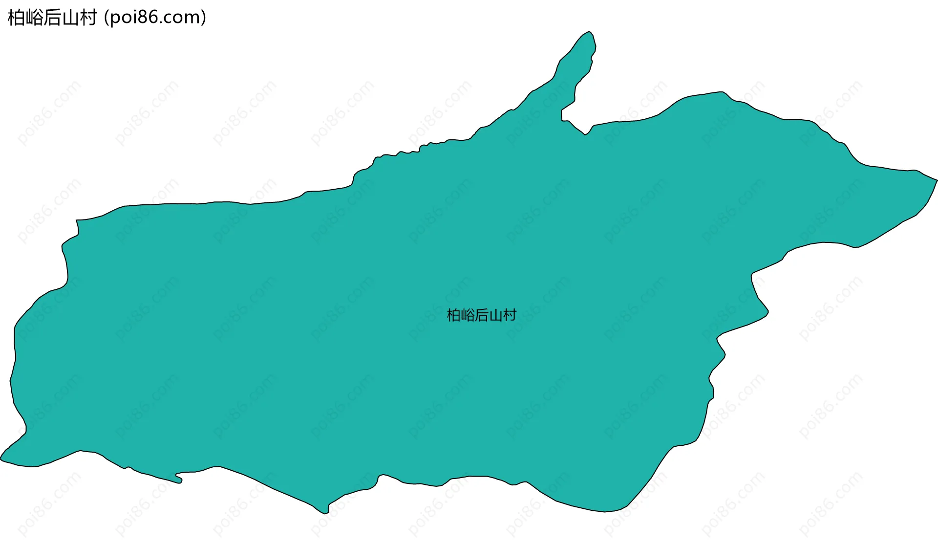 柏峪后山村边界地图