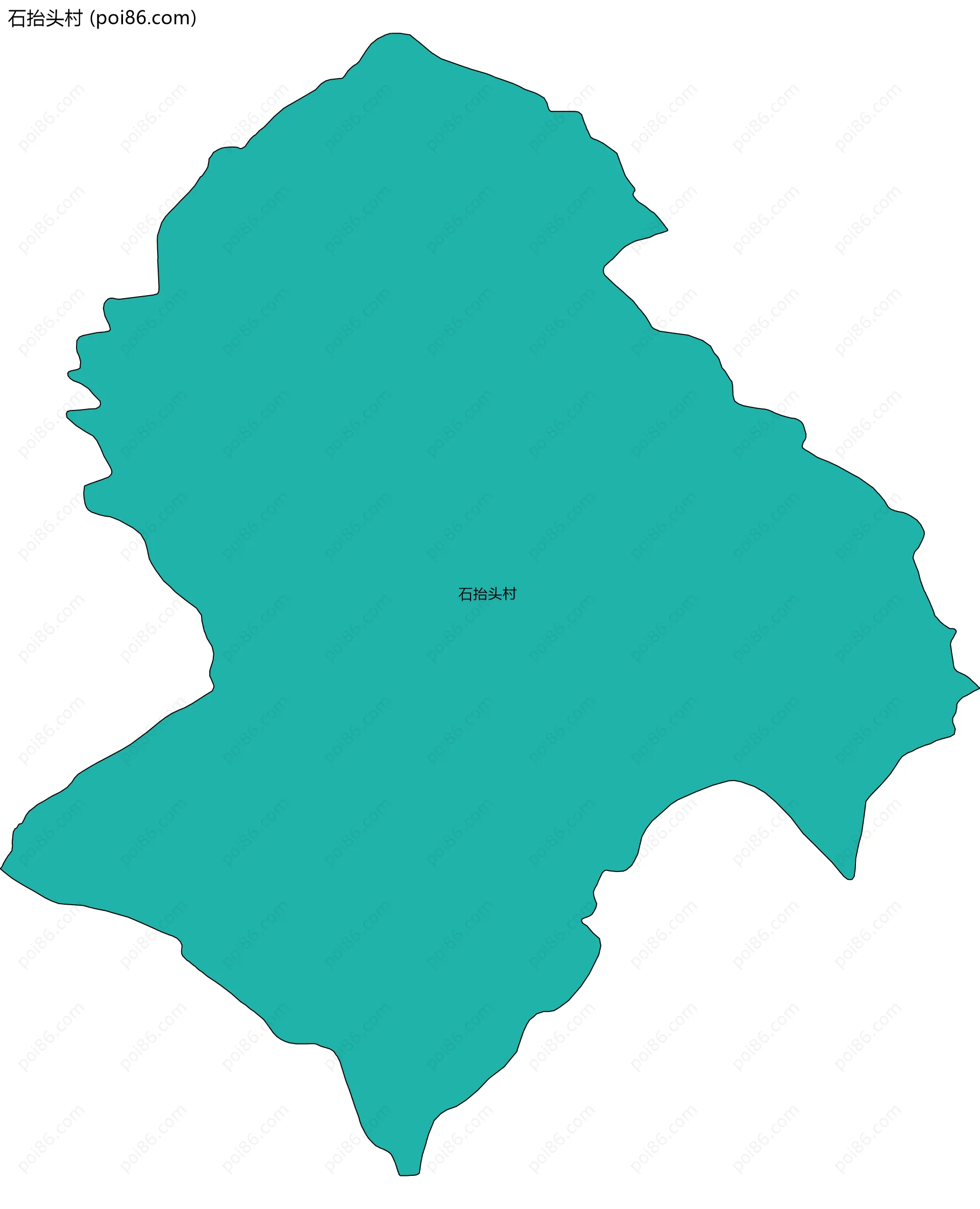 石抬头村边界地图