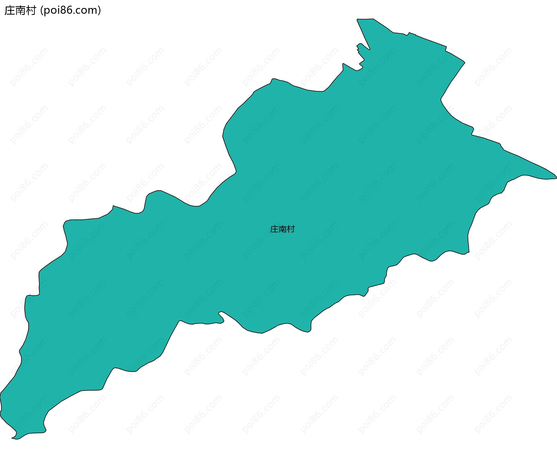 庄南村边界地图