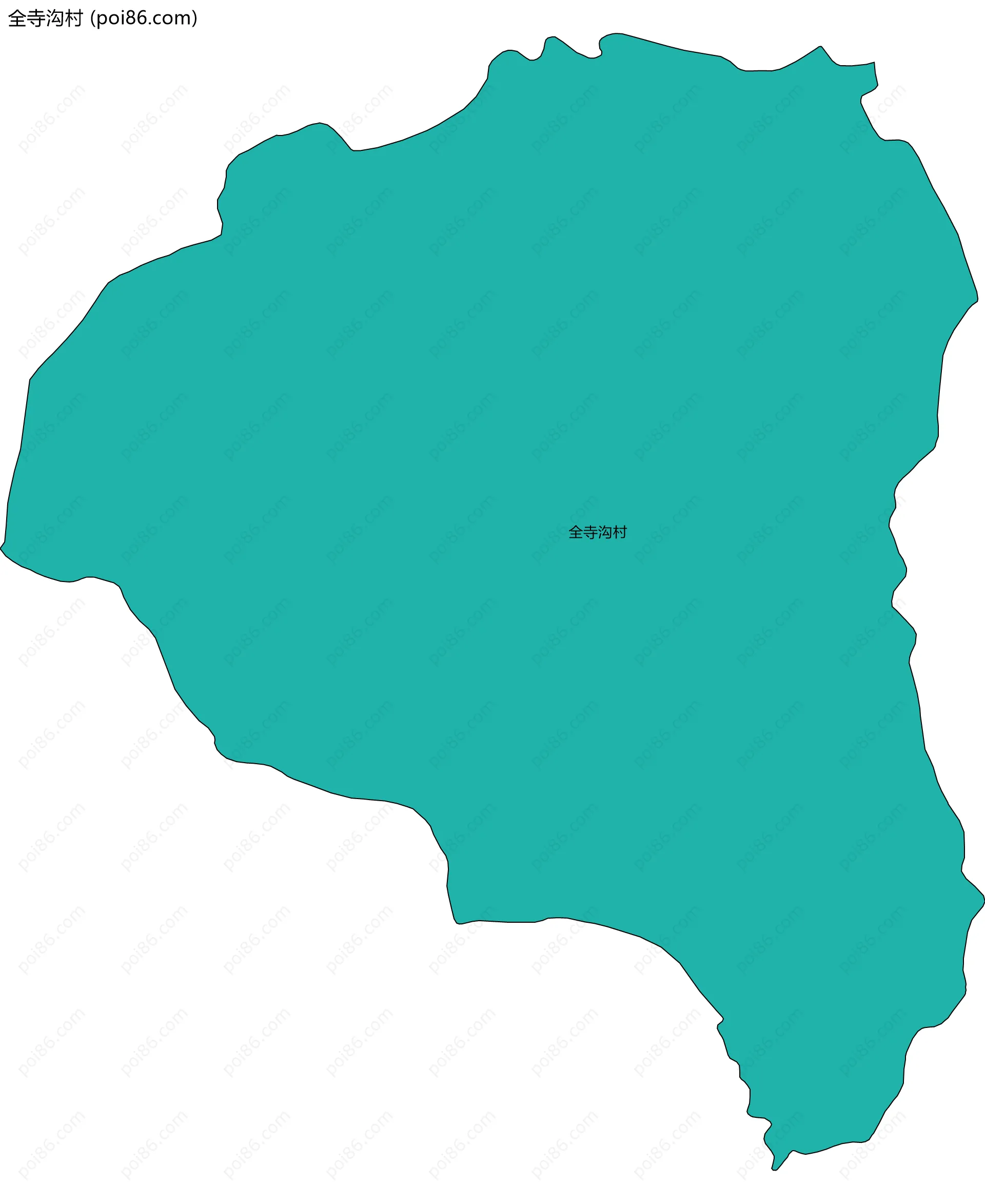 全寺沟村边界地图