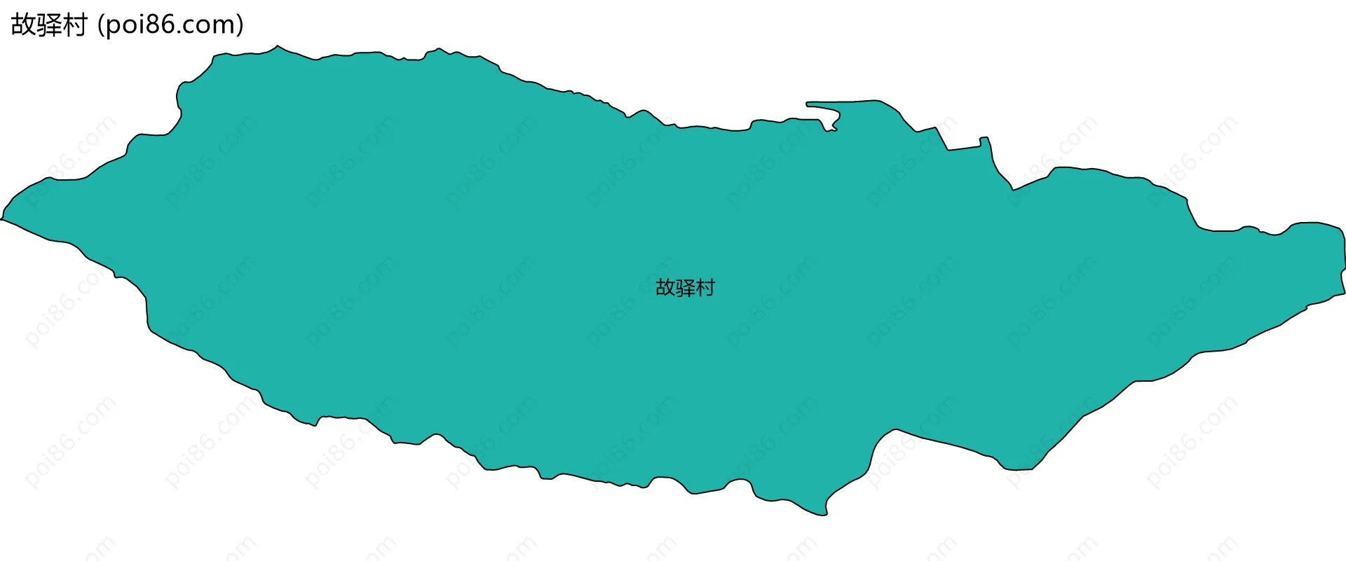 故驿村边界地图