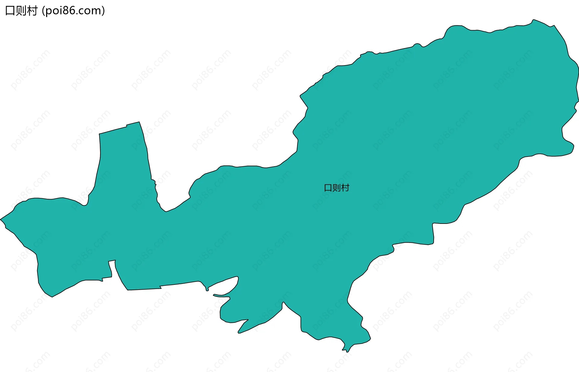 口则村边界地图