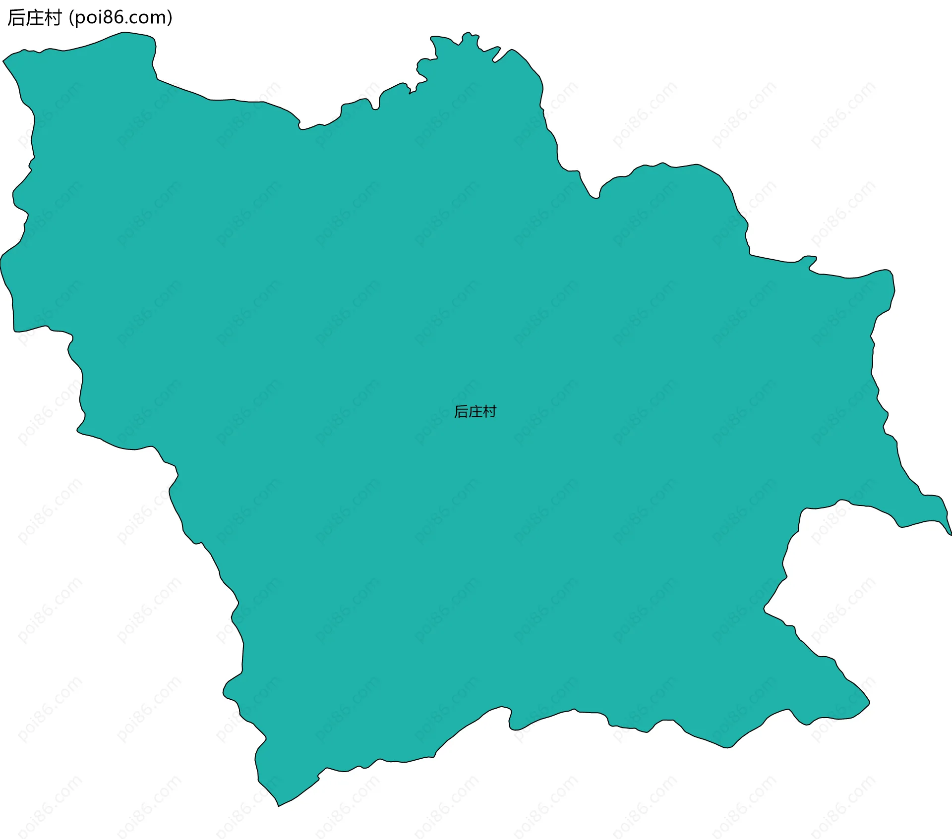 后庄村边界地图