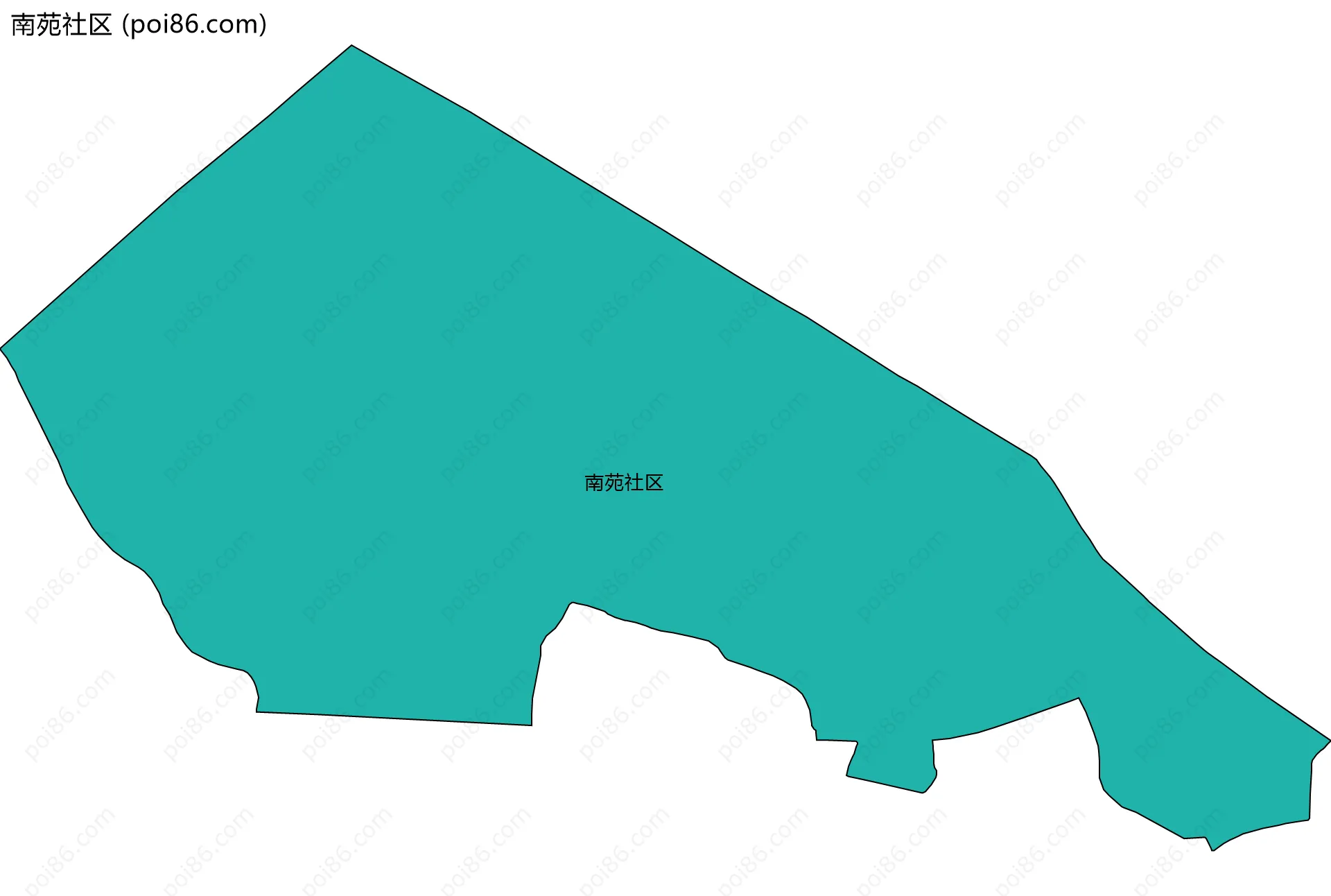 南苑社区边界地图
