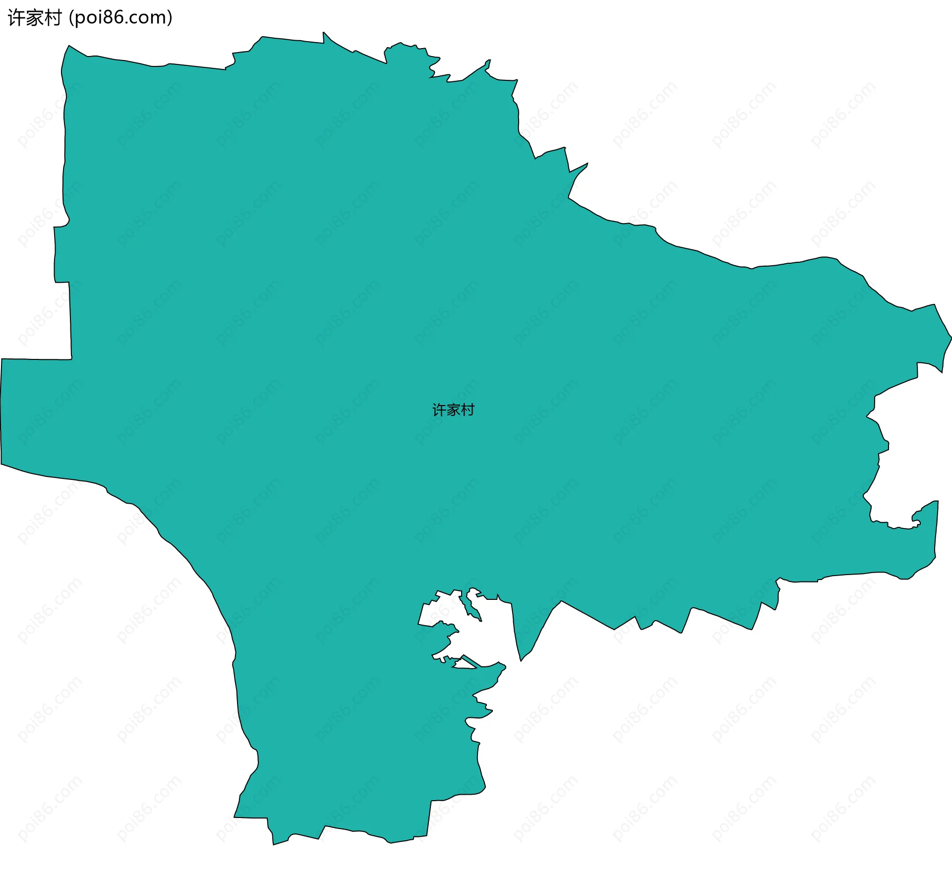 许家村边界地图
