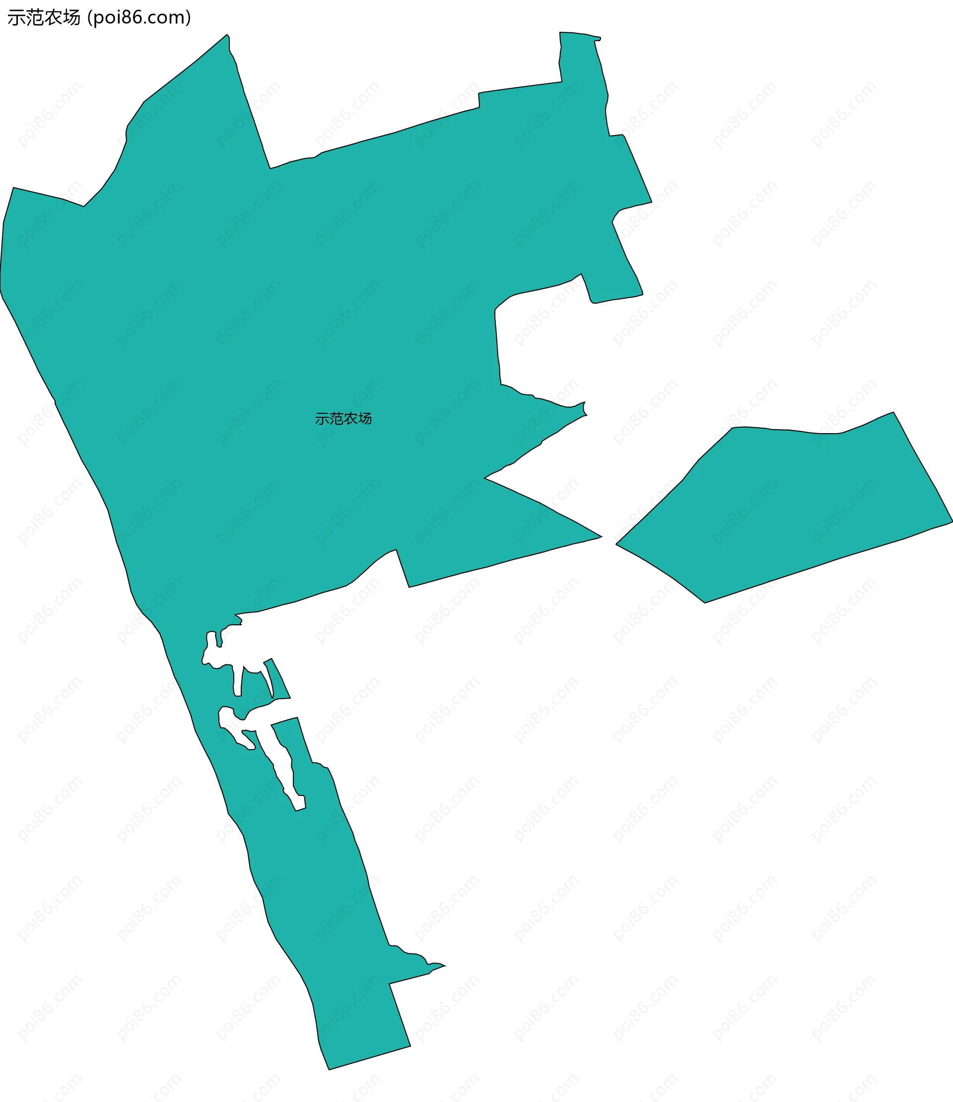 示范农场边界地图