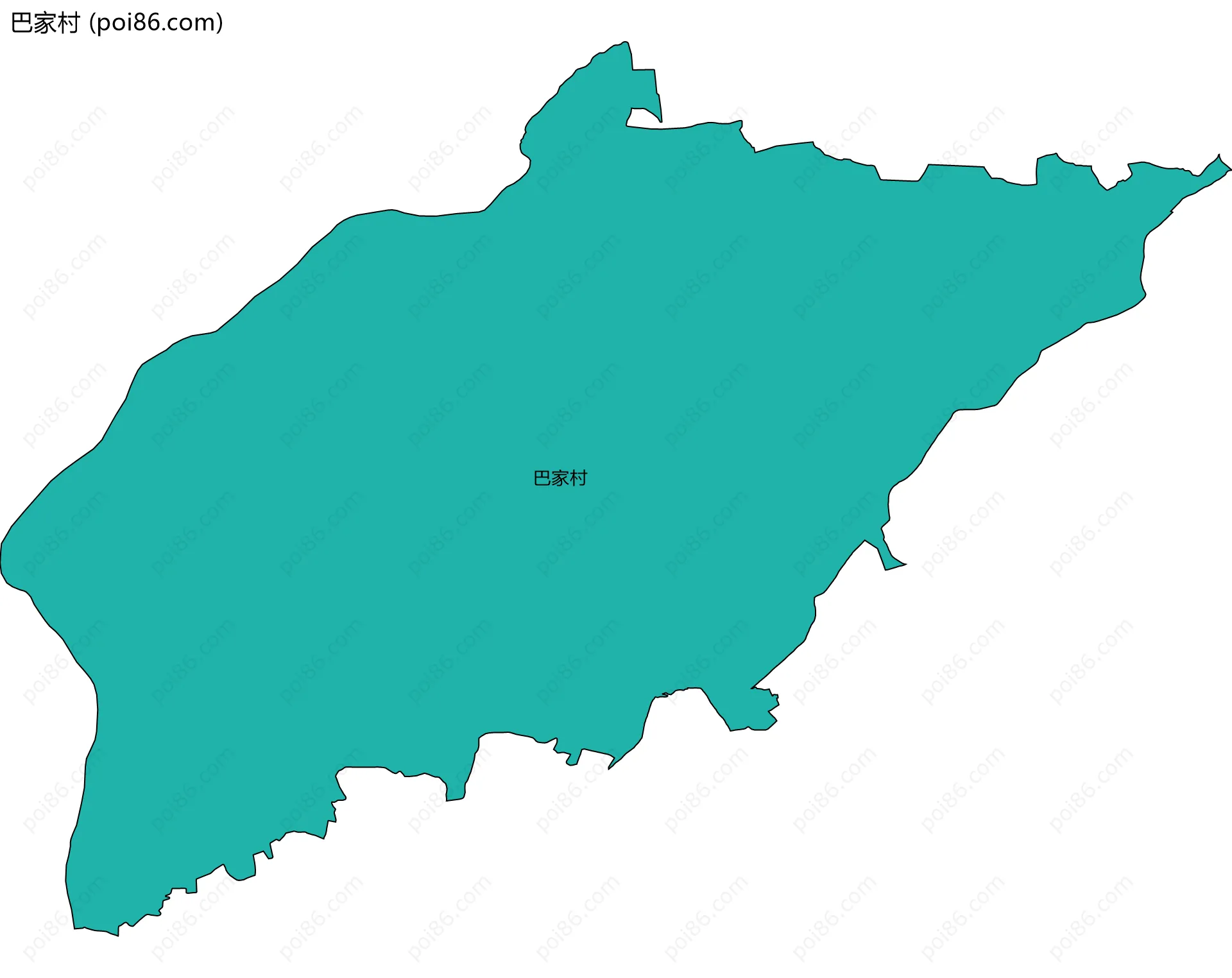 巴家村边界地图