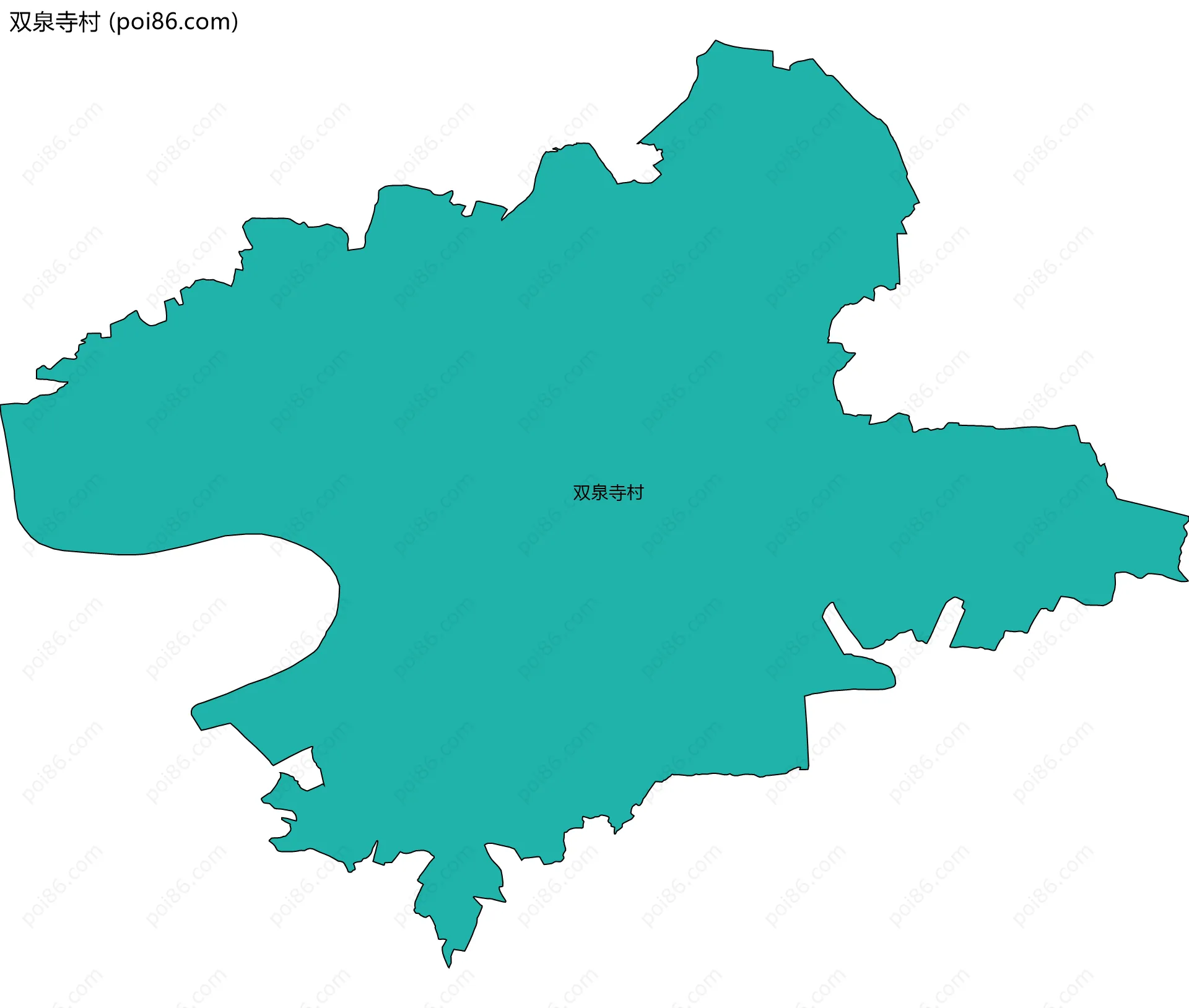 双泉寺村边界地图