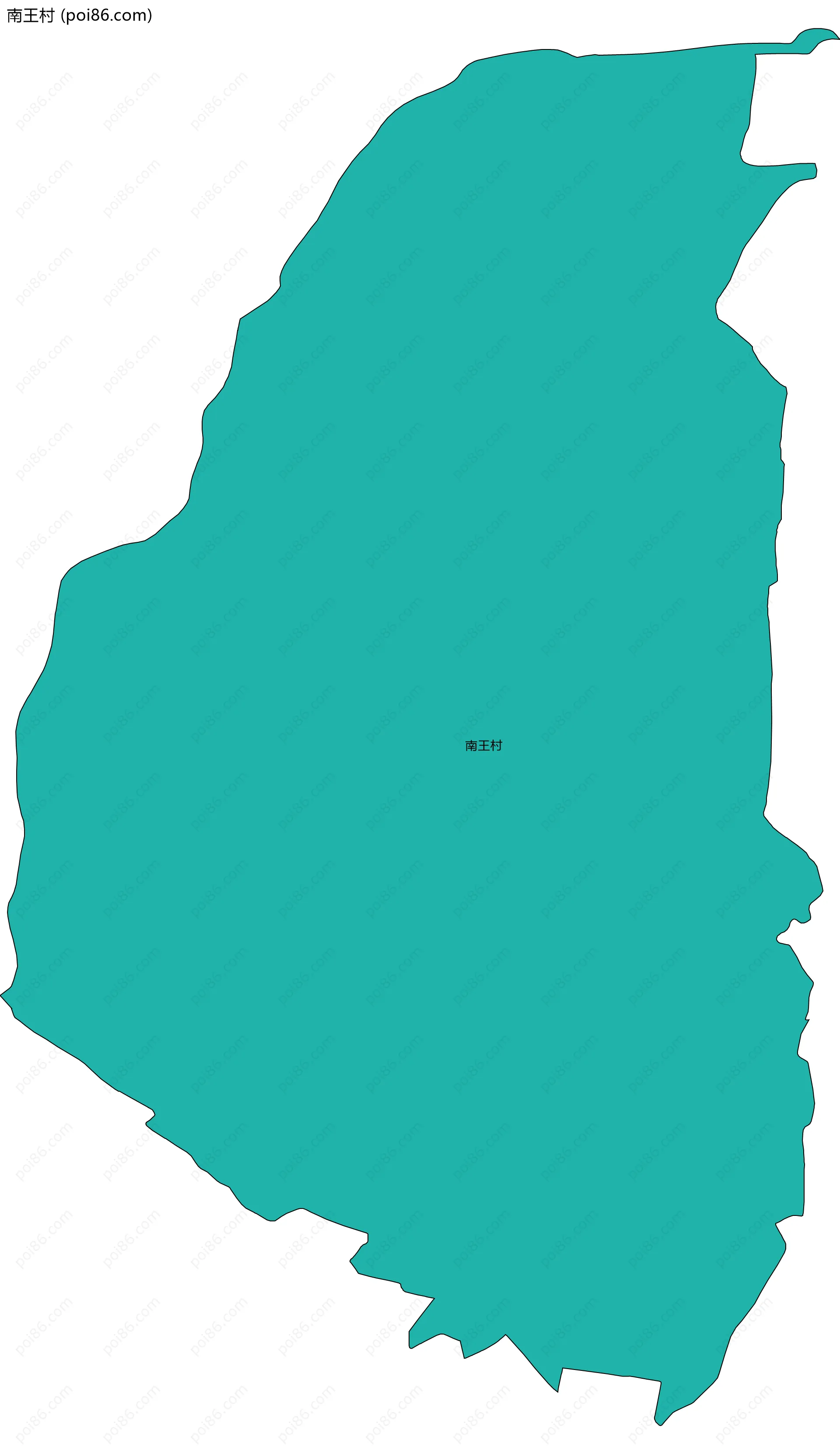 南王村边界地图