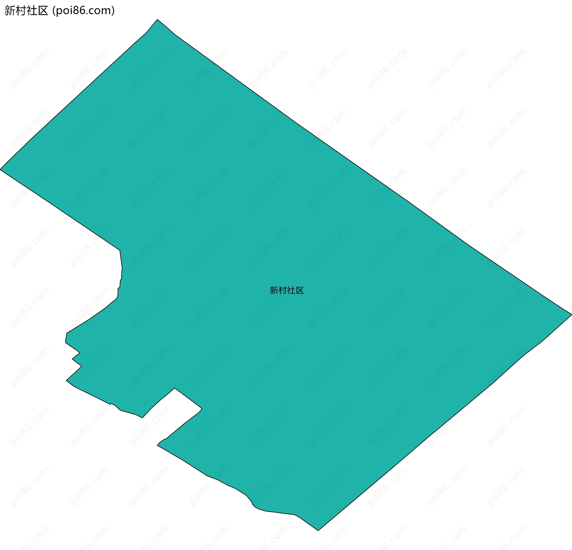 新村社区边界地图