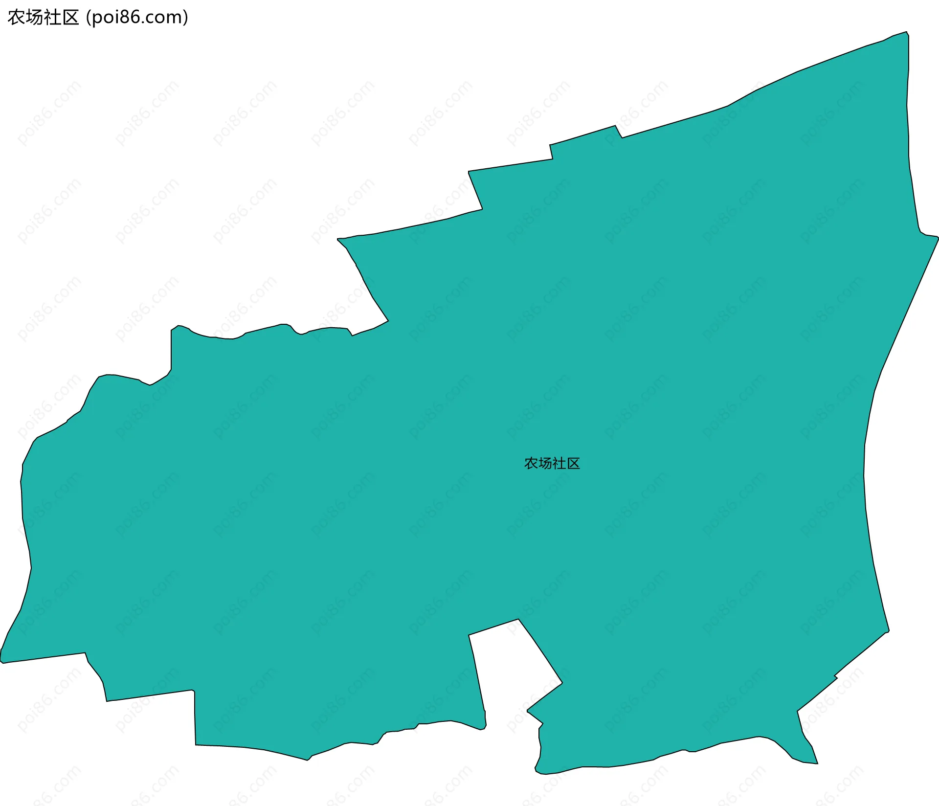 农场社区边界地图