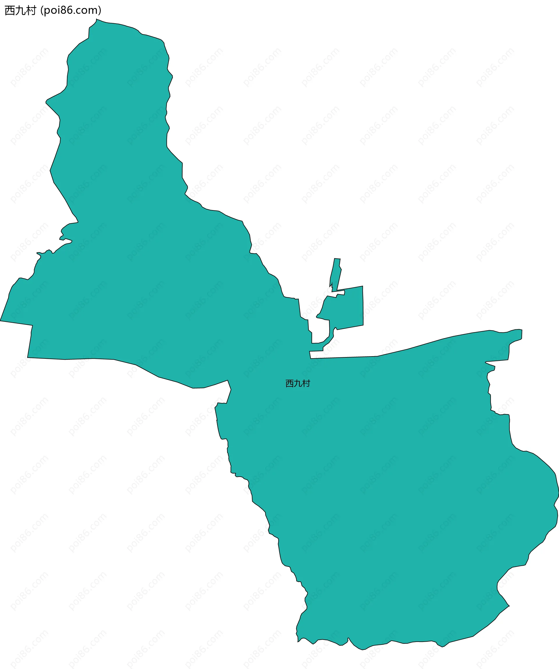 西九村边界地图