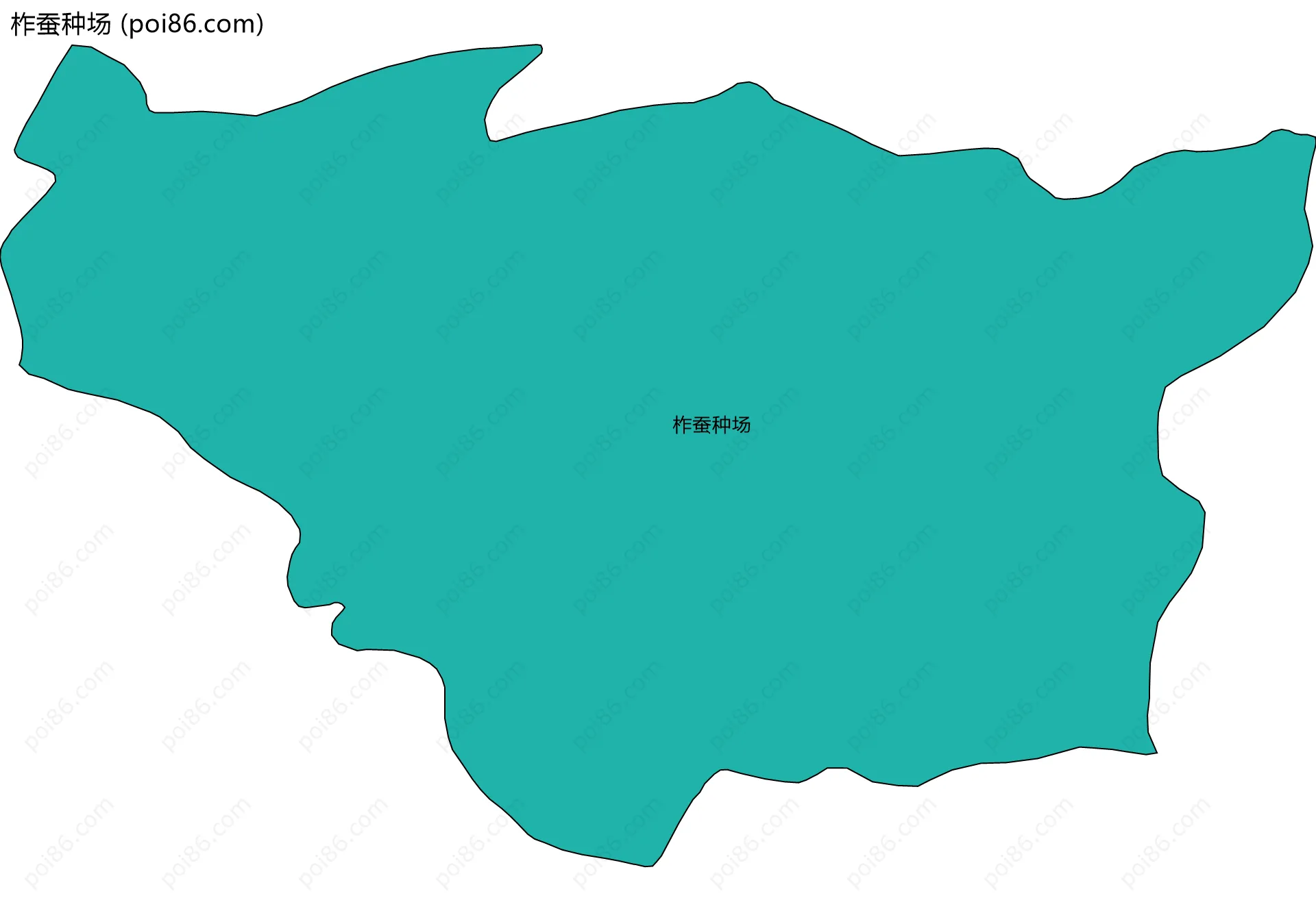 柞蚕种场边界地图